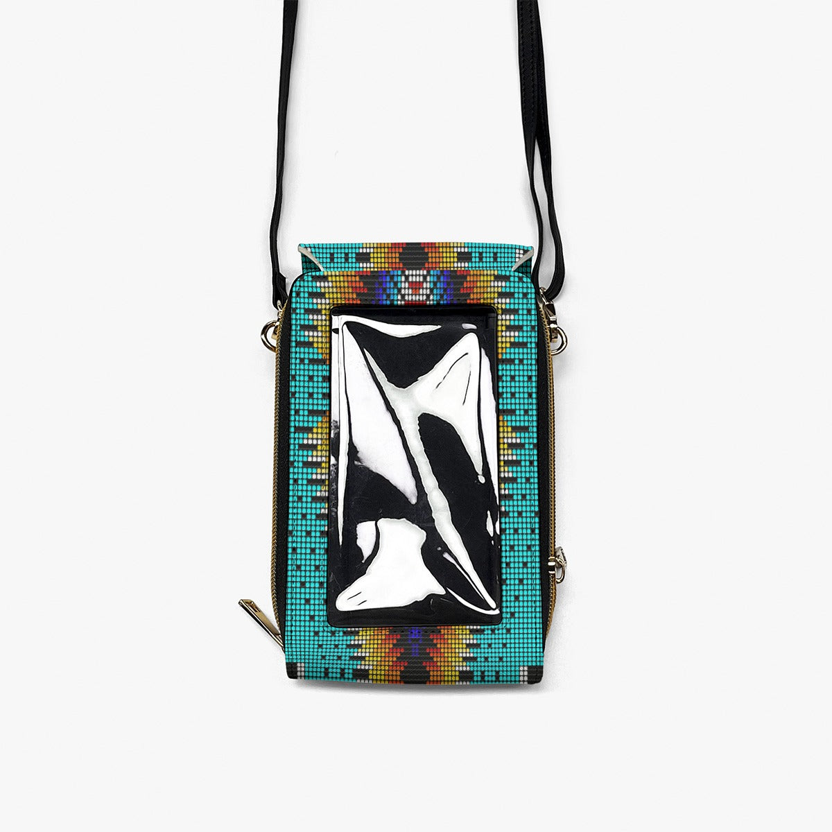Diamond in the Bluff Turquoise Mobile Phone Chest Bag
