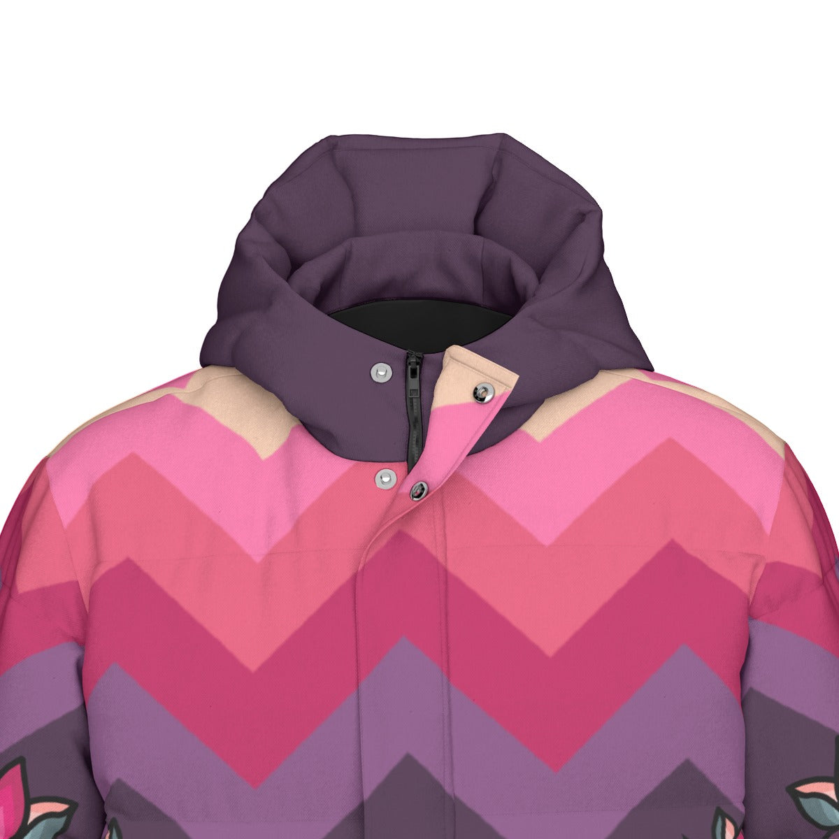 Amber Evening Garland Unisex Long Down Jacket