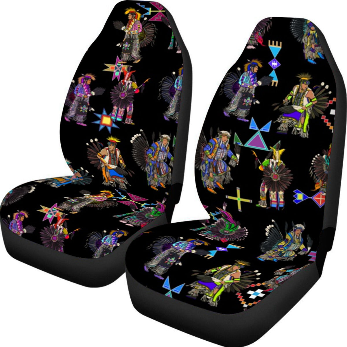 Men's Tradish Dancers Black Universal Car Seat Cover With Thickened Back
