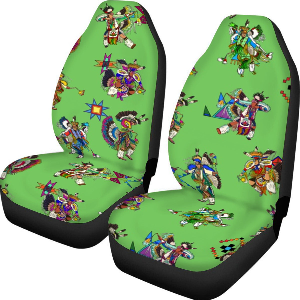 Men's Fancy Dancers Grass Universal Car Seat Cover With Thickened Back