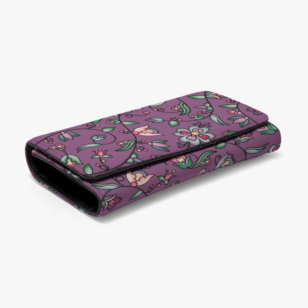 Amber Evening Garland Purple Foldable Wallet