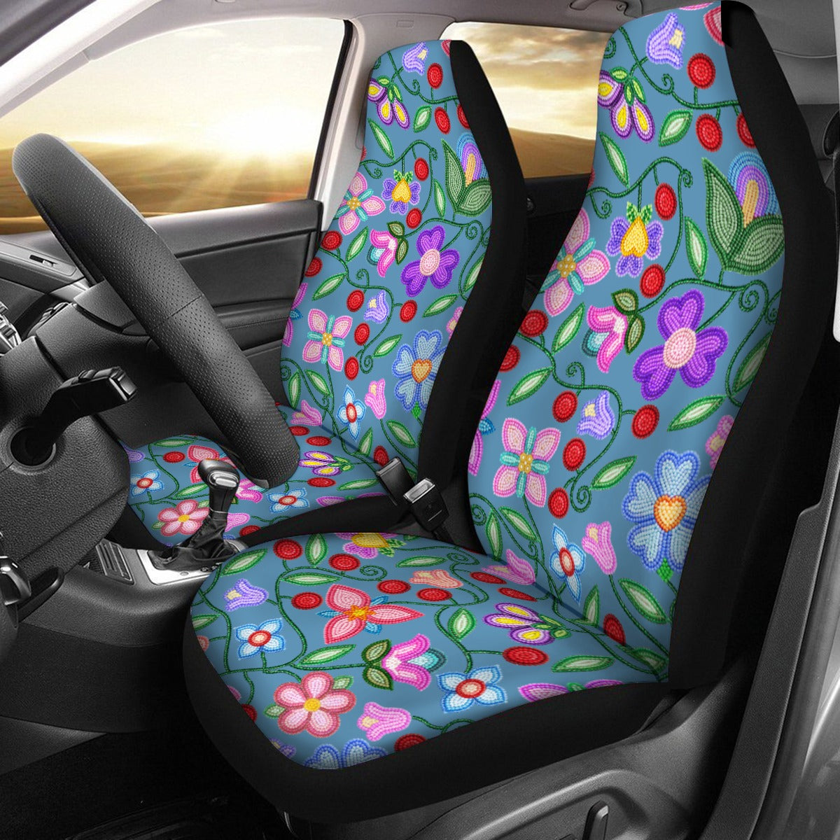 Petal Harmony River Universal Car Seat Cover With Thickened Back