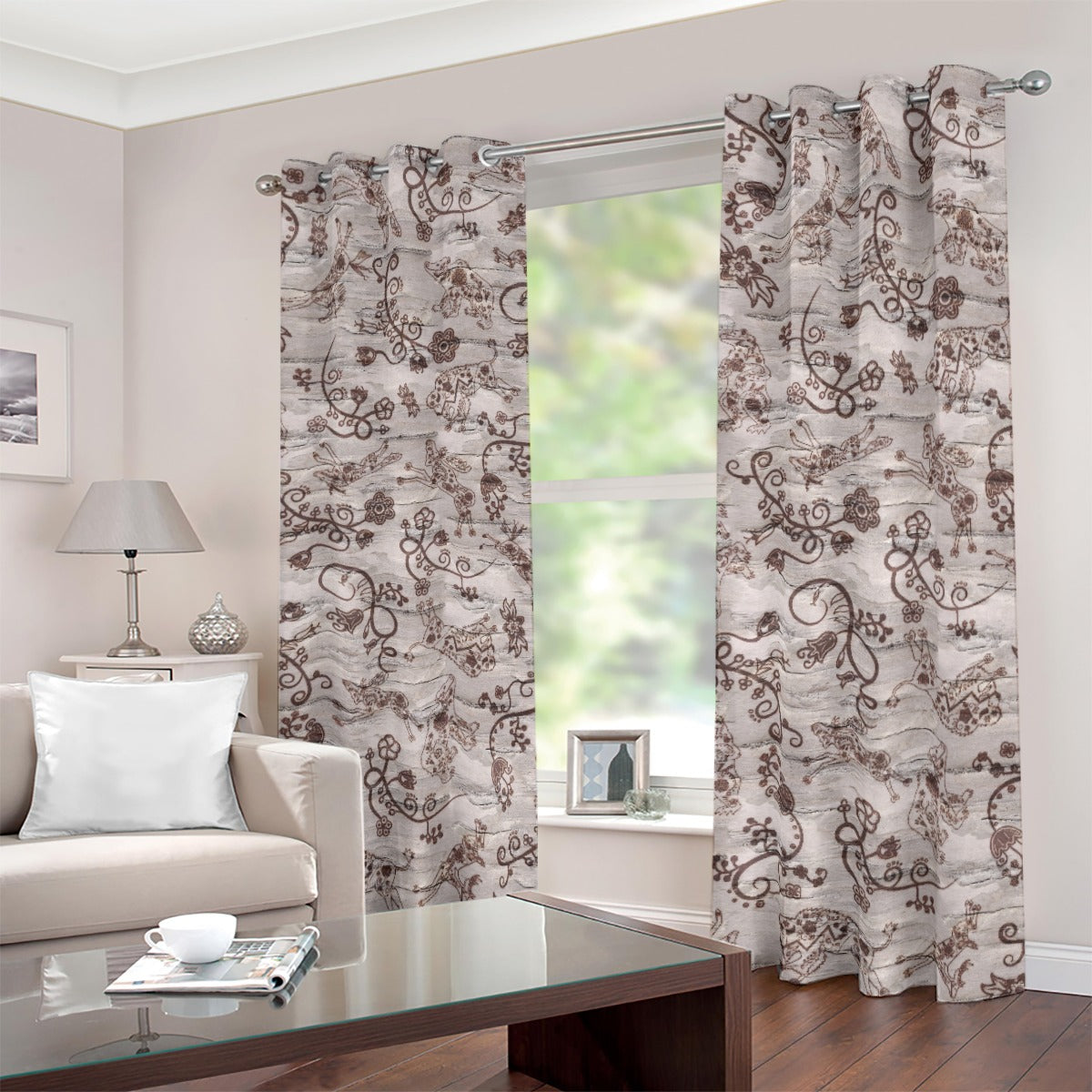 Forest Medley Blackout Grommet Curtains | 265(gsm)