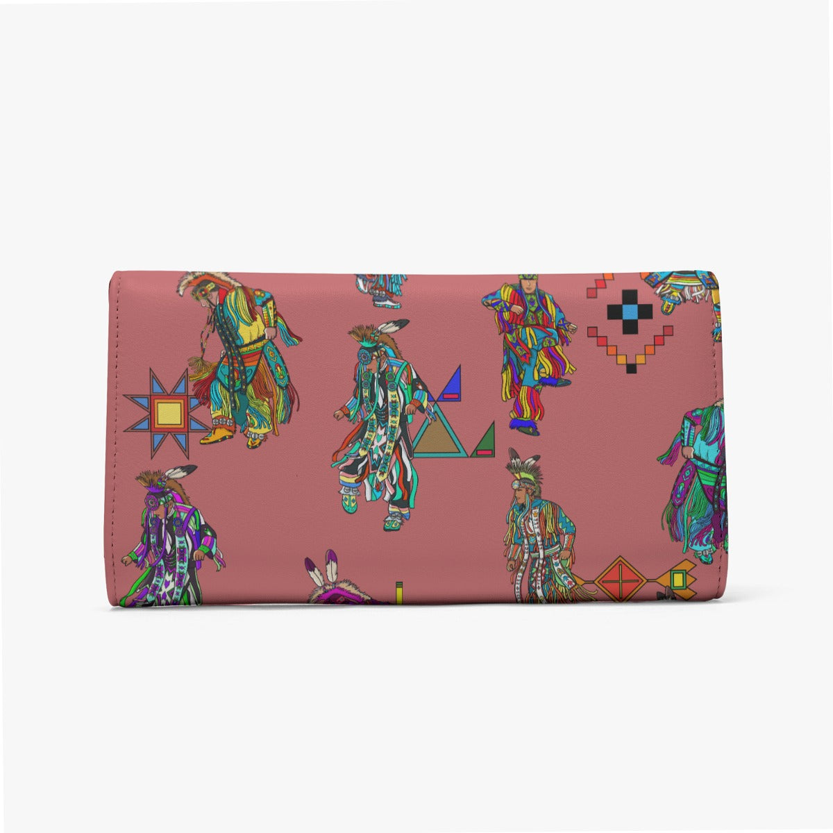 Men's Grass Dancers Terra Cotta Foldable Wallet