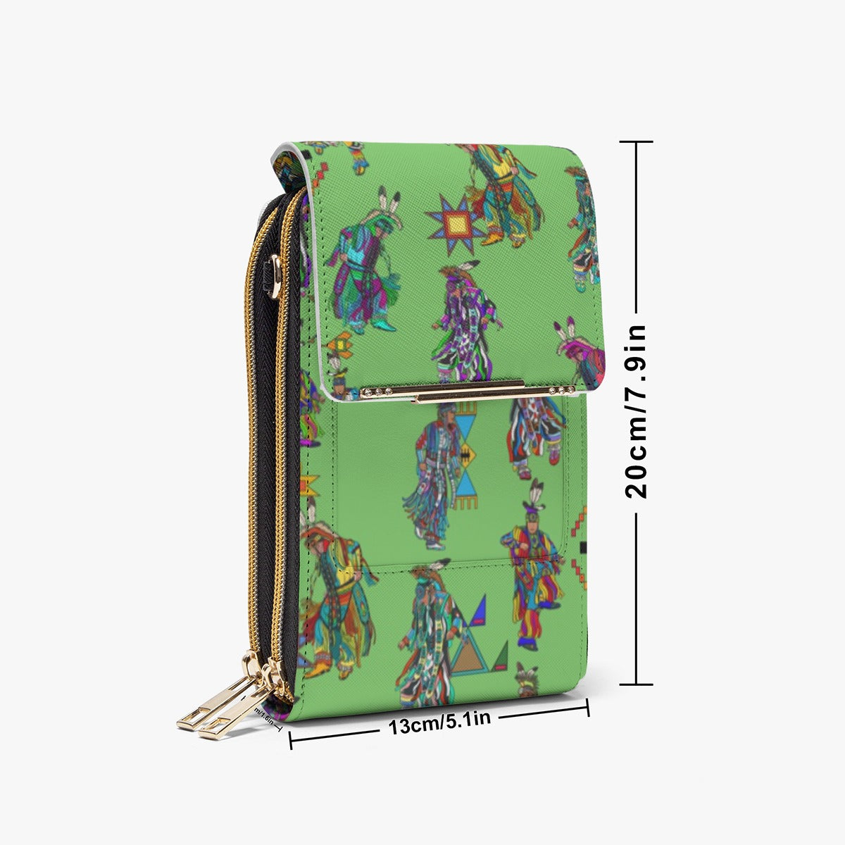 Men's Grass Dancers Grass Mobile Phone Chest Bag