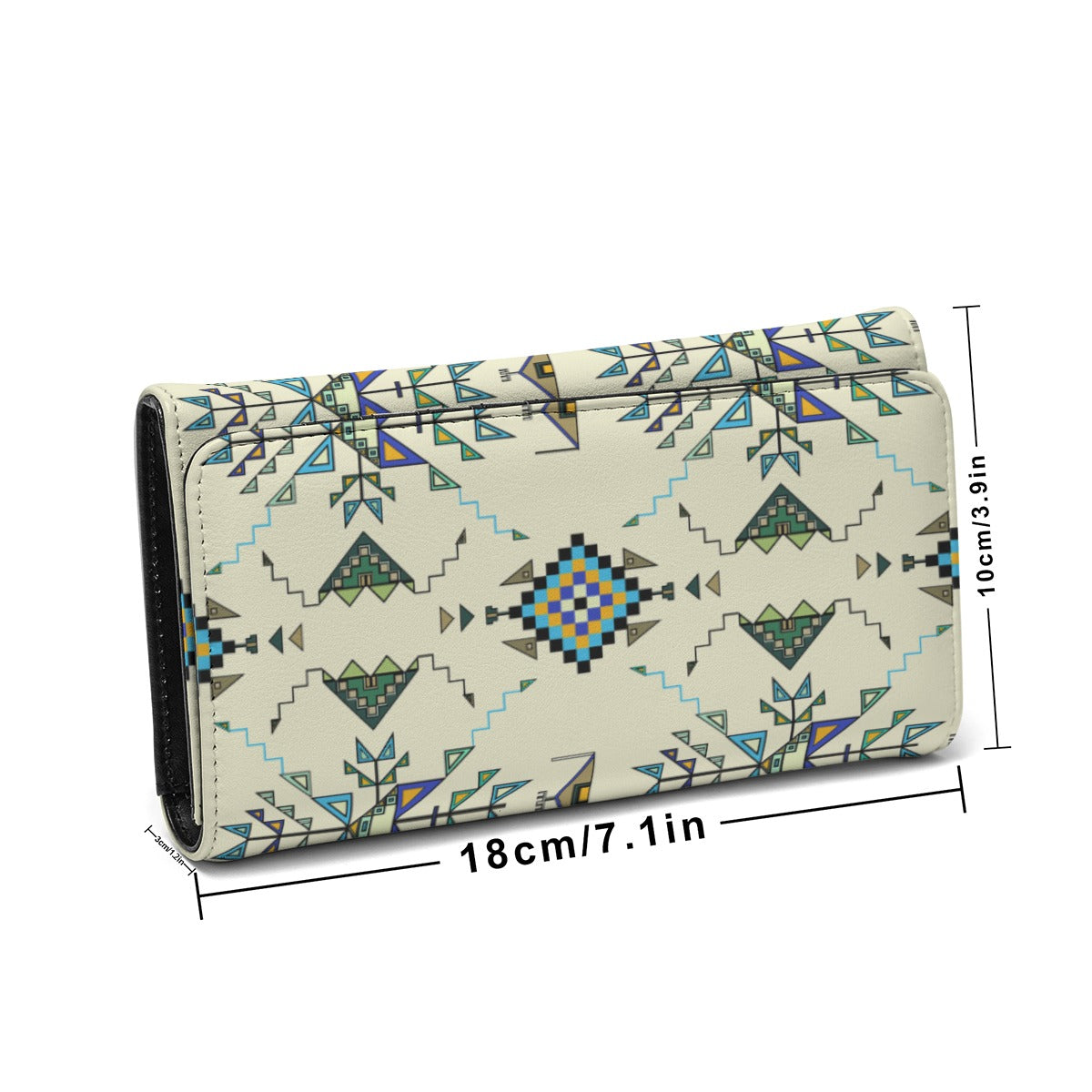 Bear Shield Cream Foldable Wallet