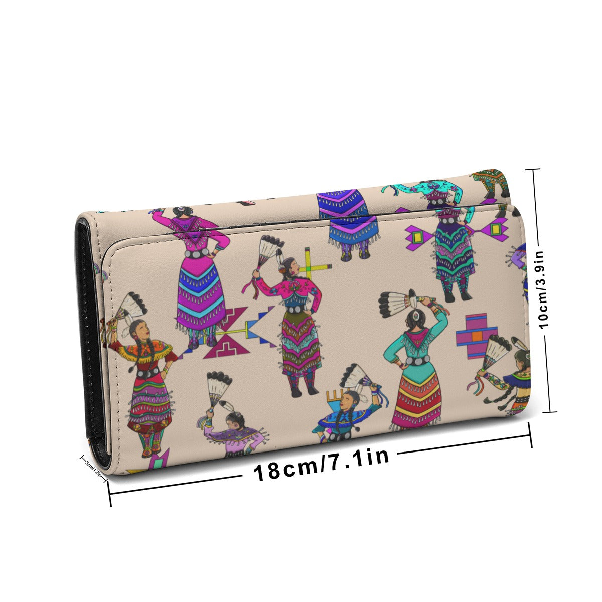 Women's Jingle Dancers Muslin Foldable Wallet