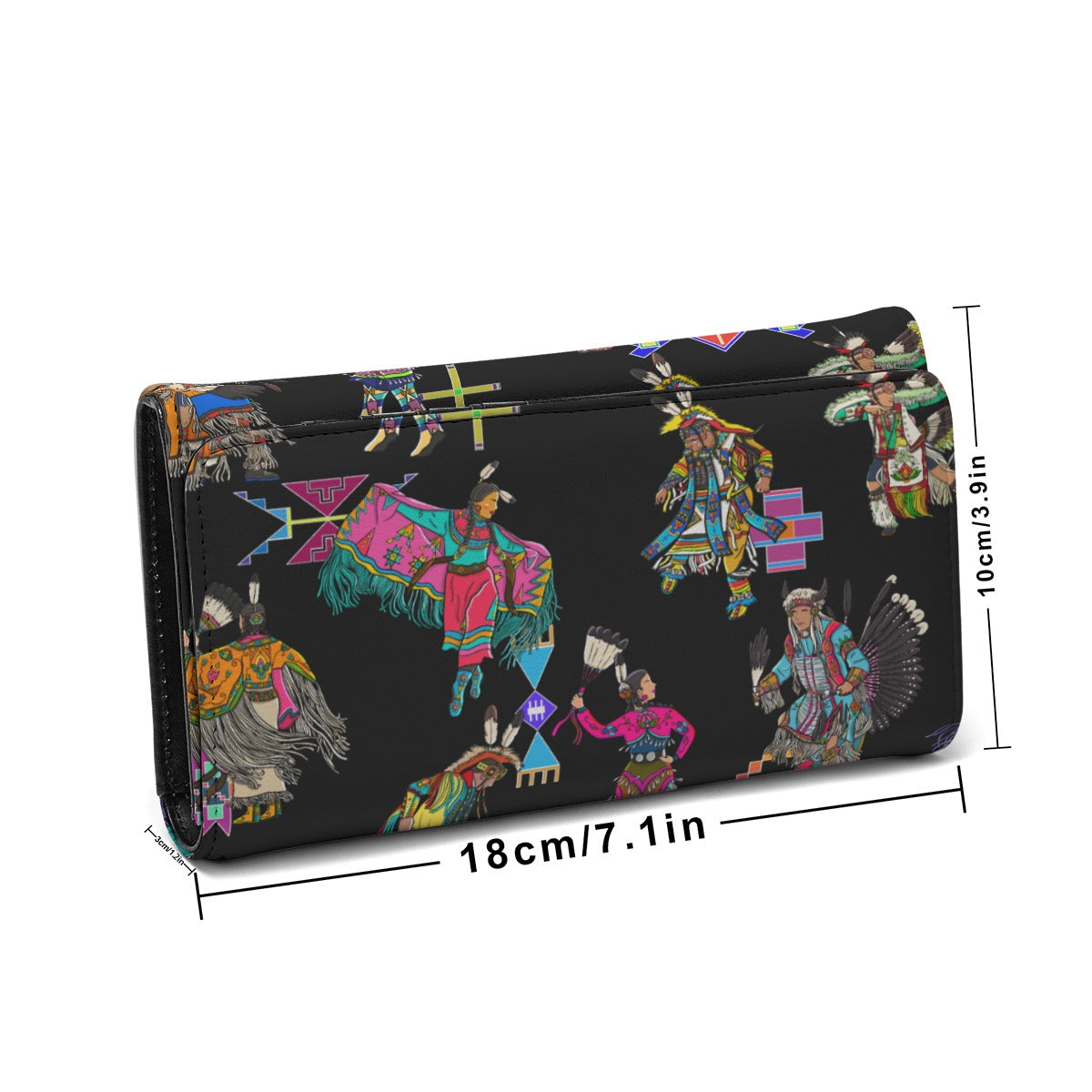 Grand Entry Dancers Black Foldable Wallet