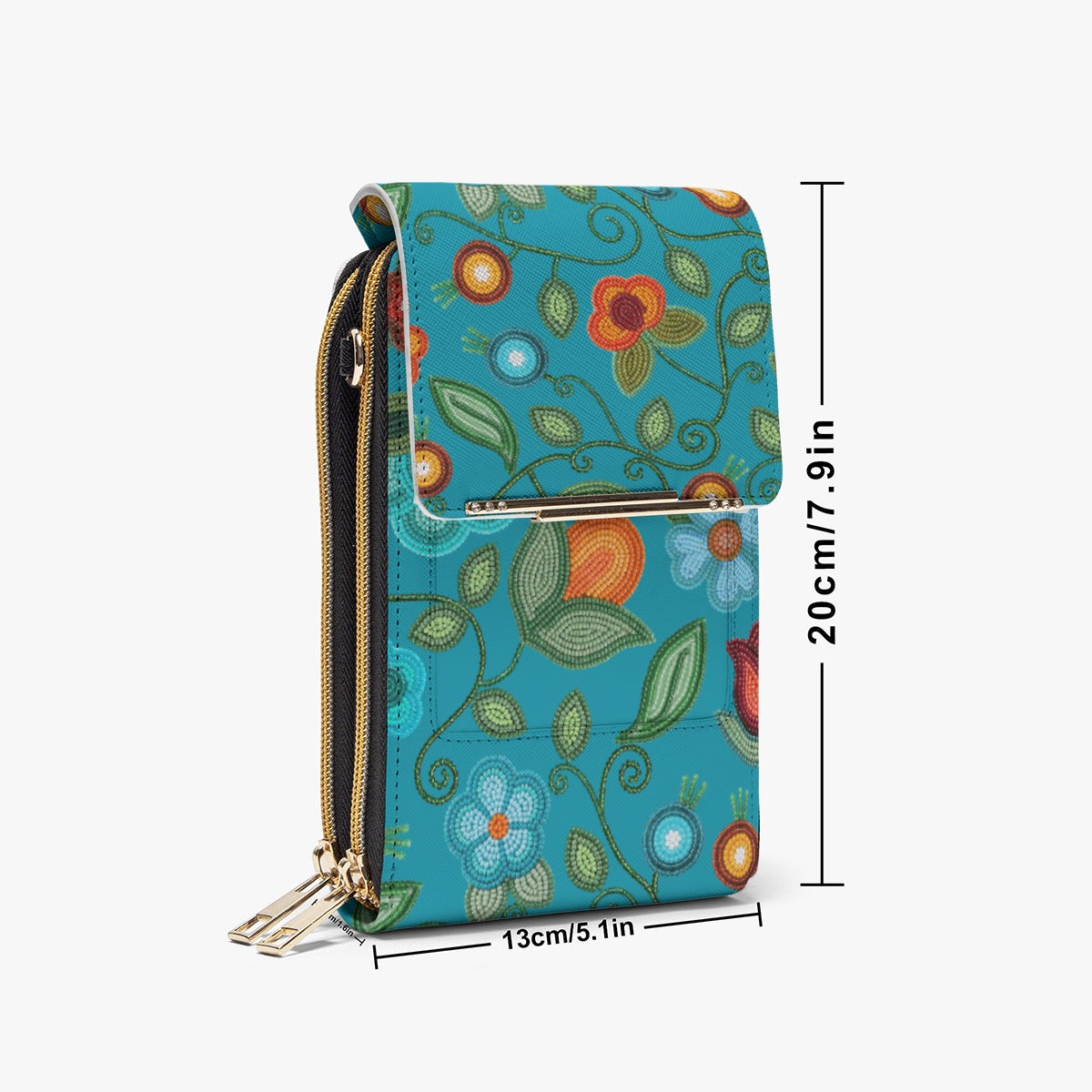 Prairie Fire Petals Ocean Mobile Phone Chest Bag