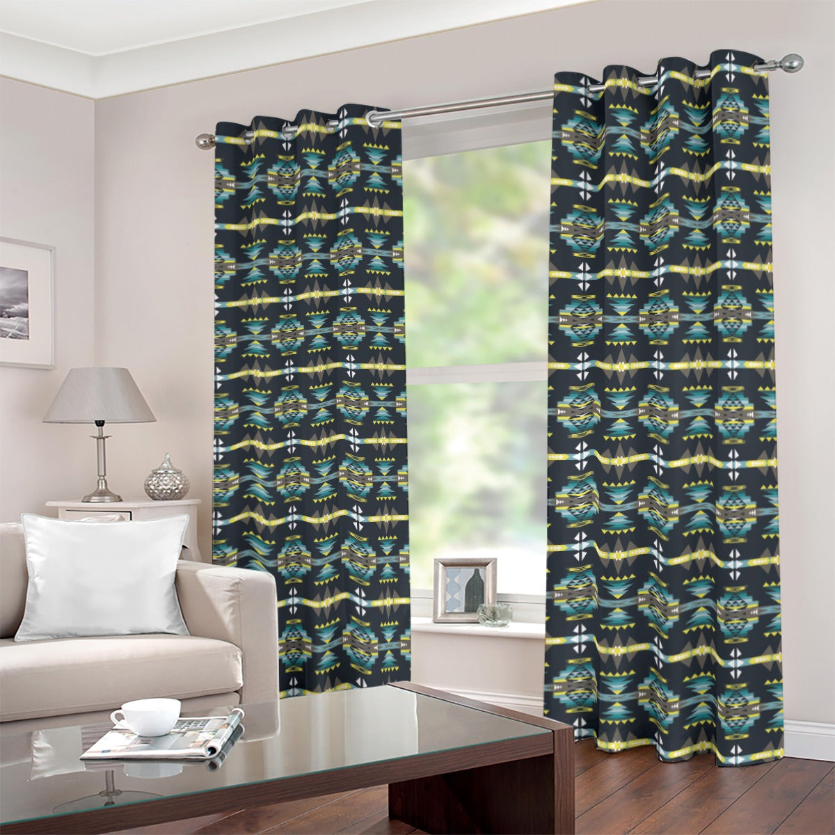 River Trail Blackout Grommet Curtains | 265(gsm)