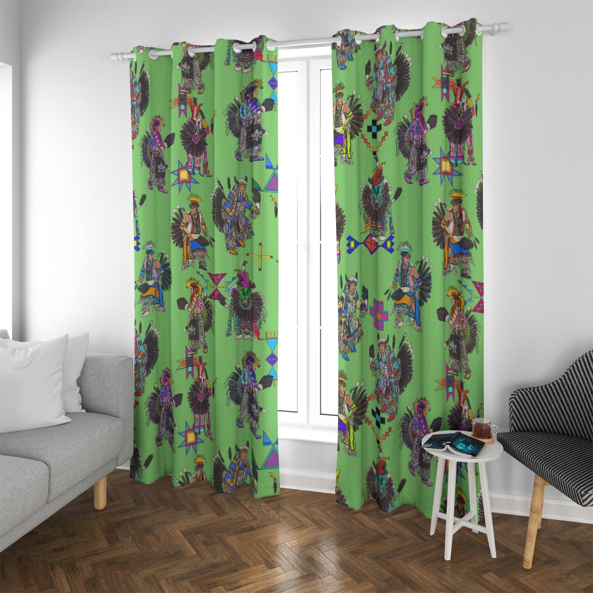 Men's Tradish Dancers Grass Blackout Grommet Curtains | 265(gsm)