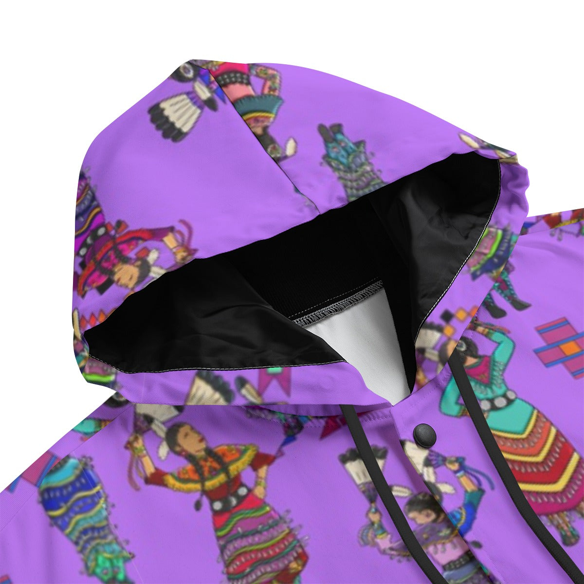 Women's Jingle Dancers Purple Men's Varsity Jacket