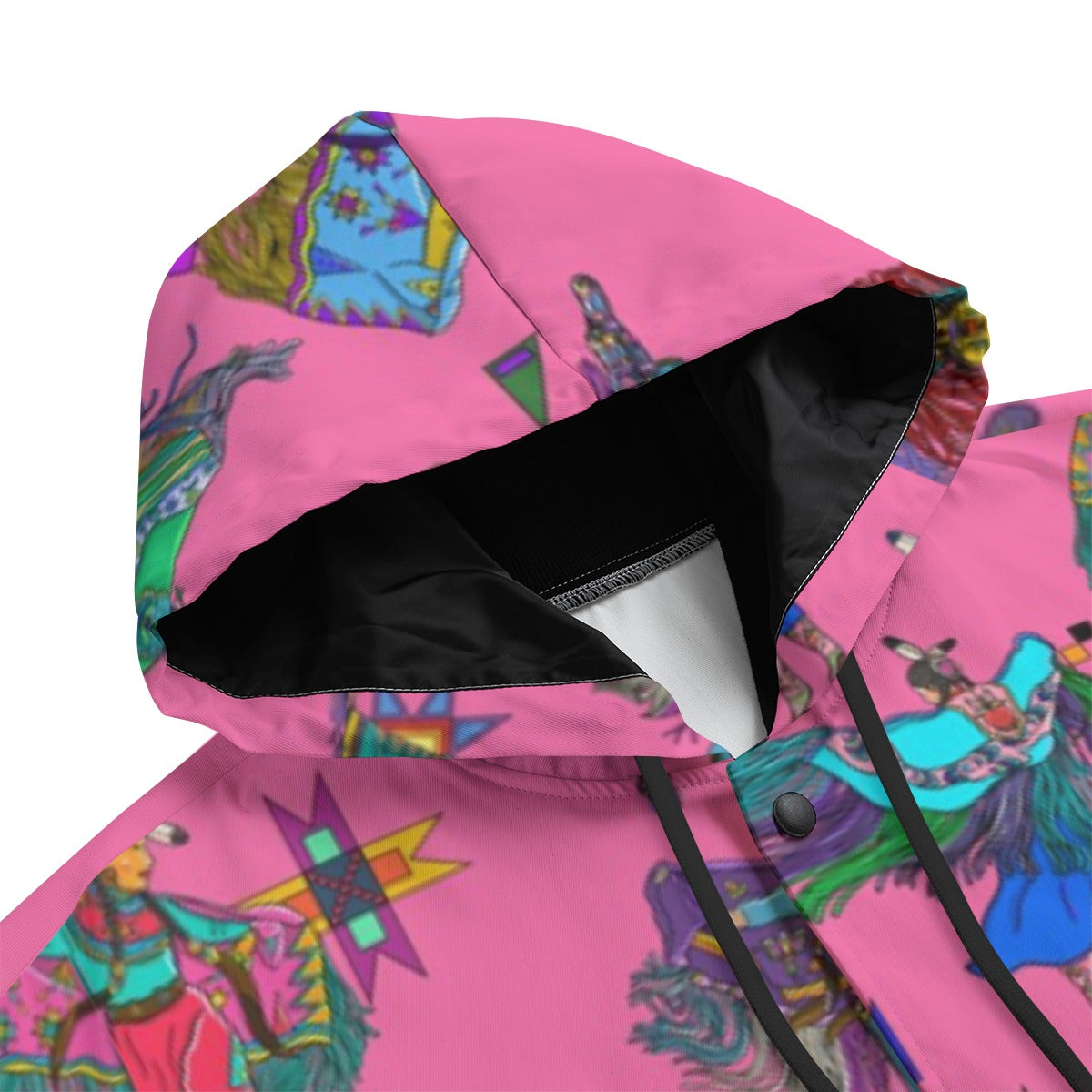 Women's Fancy Dancers Pink Men's Varsity Jacket