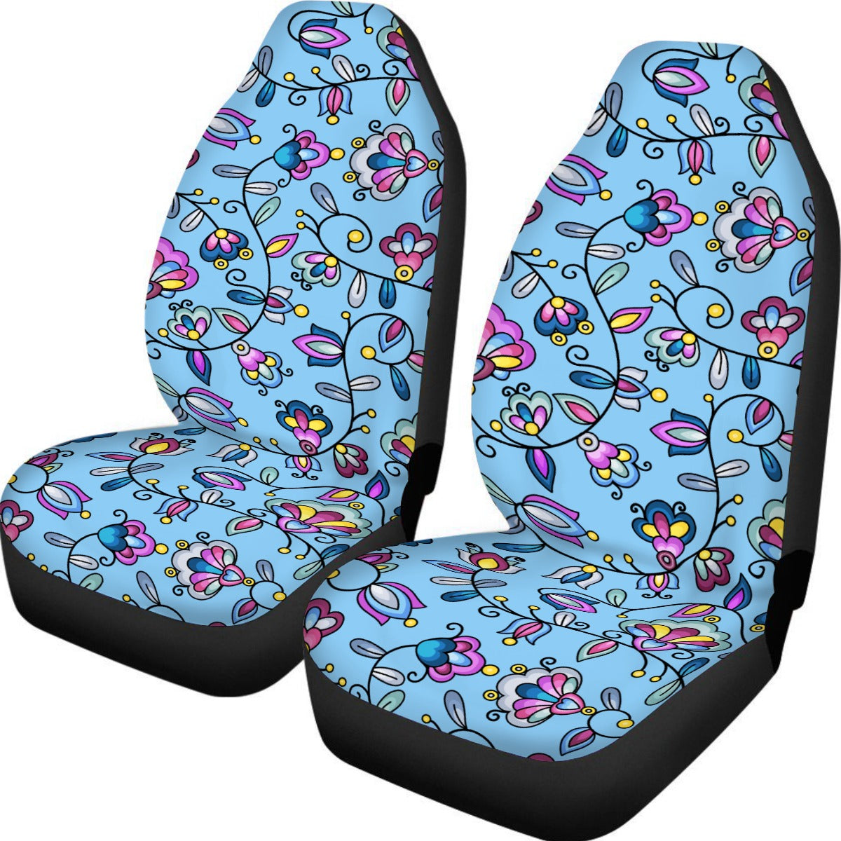 Autumn Bundle Blessing Blue Universal Car Seat Cover With Thickened Back