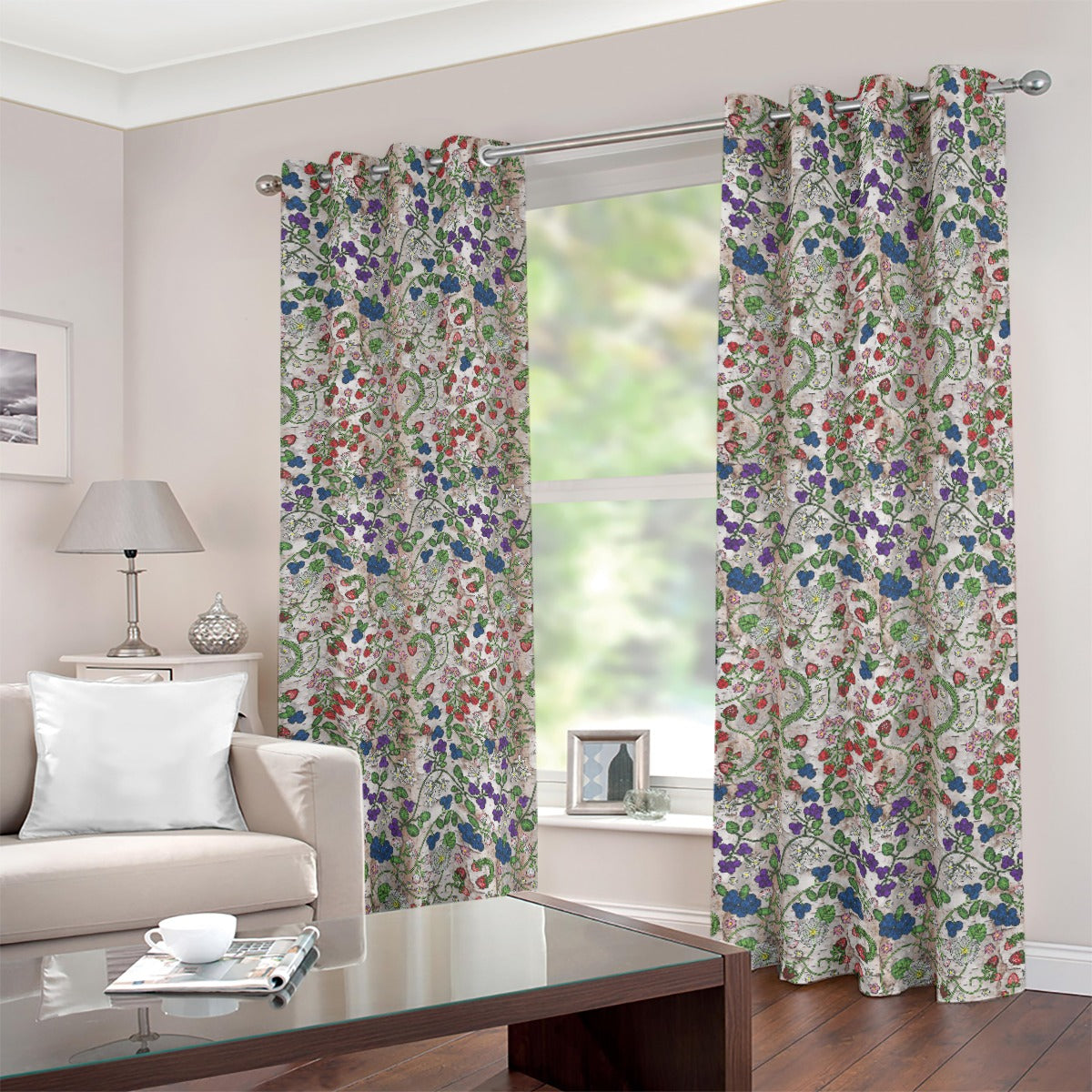 Grandmother's Stories BR Bark Blackout Grommet Curtains | 265(gsm)