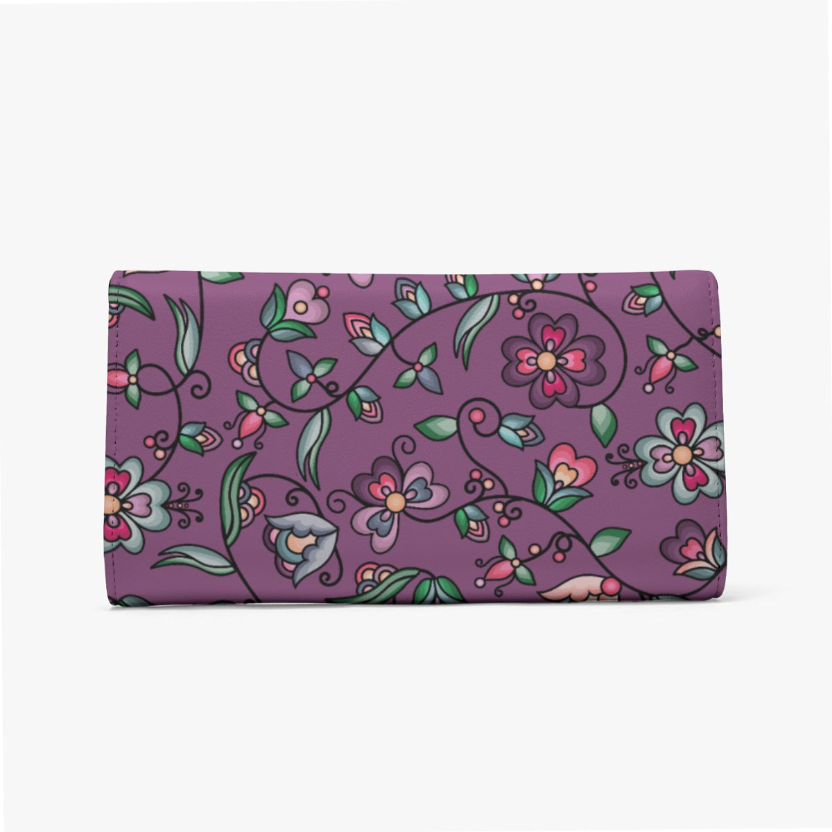 Amber Evening Garland Purple Foldable Wallet