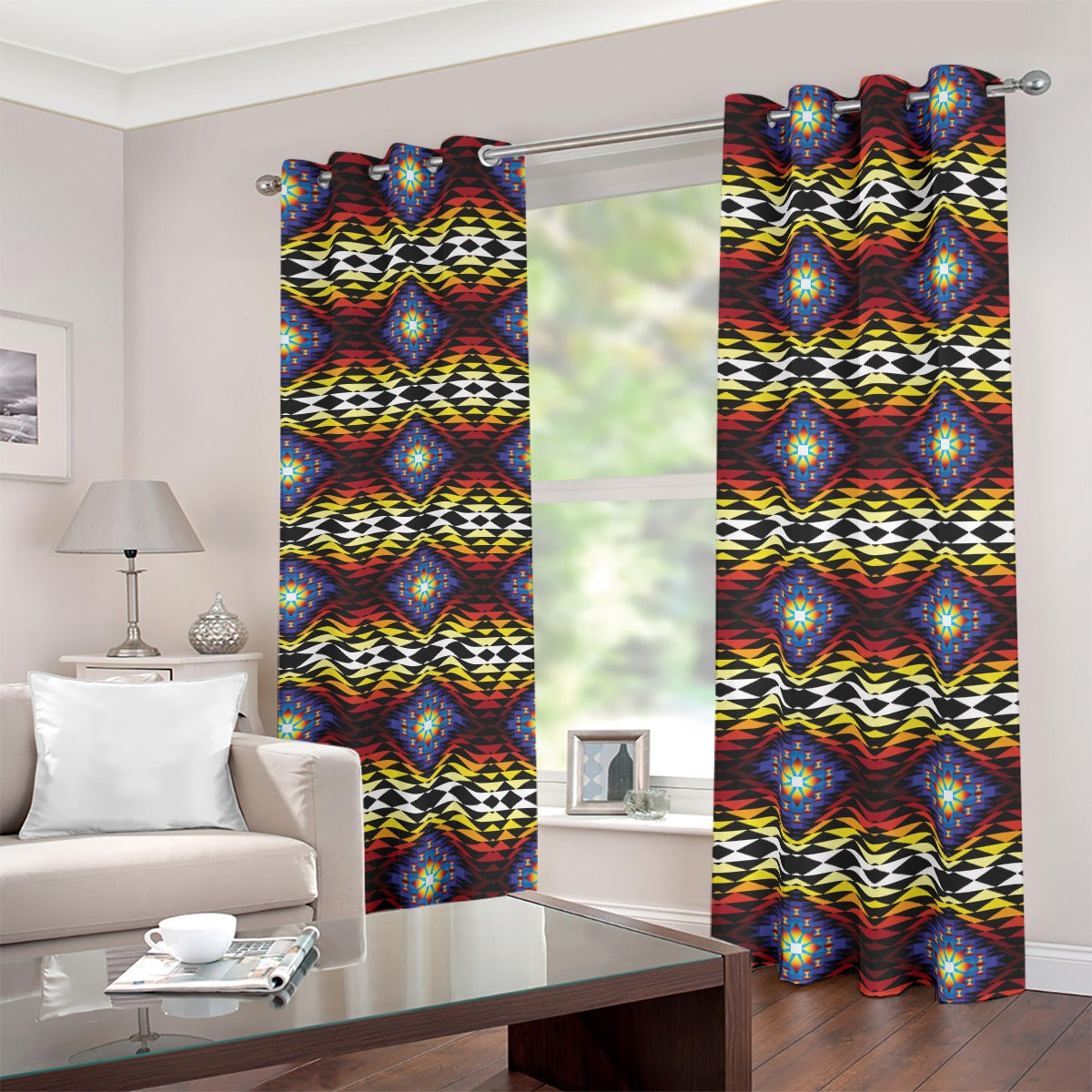 Sunset Blanket Blackout Grommet Curtains | 265(gsm)