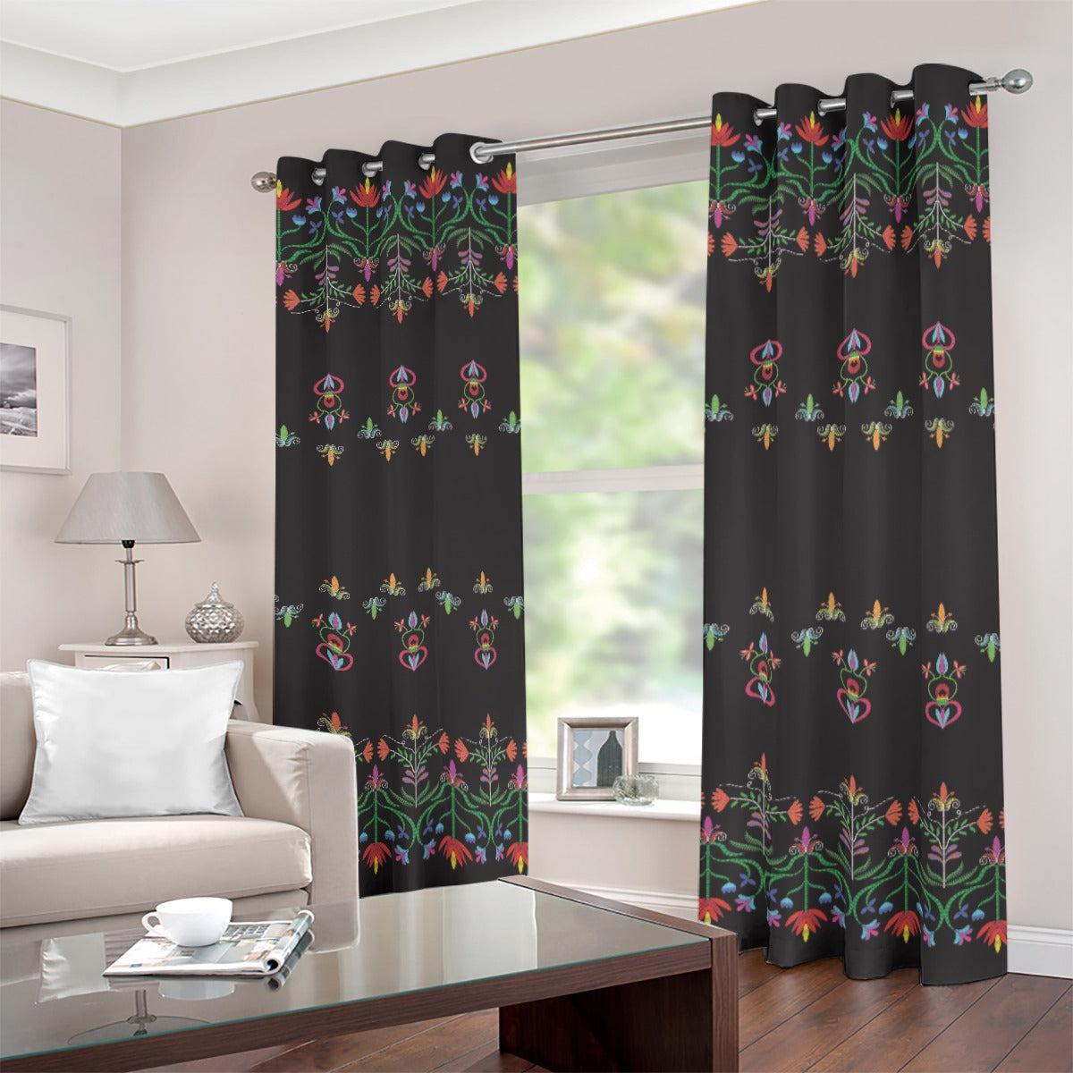 Metis Corn Mother Blackout Grommet Curtains | 265(gsm)