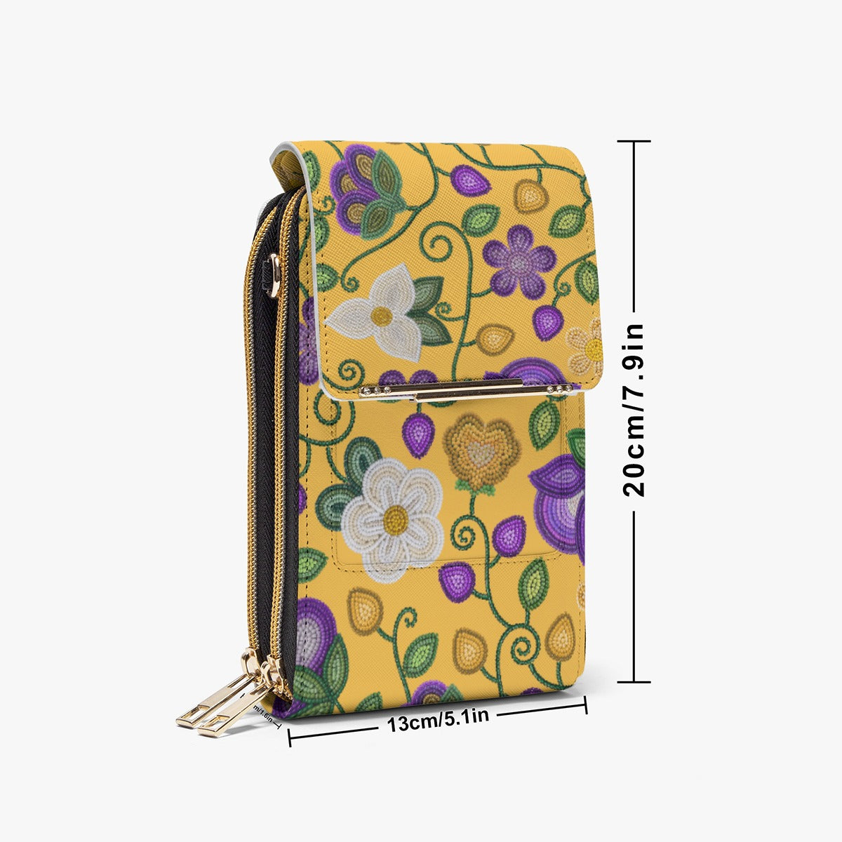 Midnight Moss Bloom Yellow Mobile Phone Chest Bag