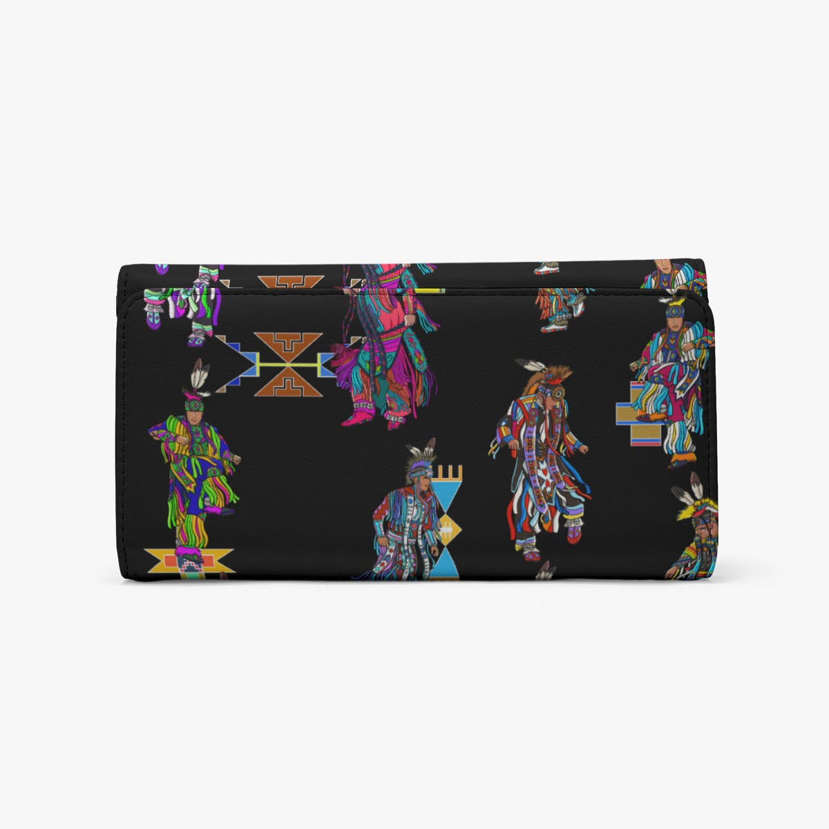 Men's Grass Dancers Black Foldable Wallet
