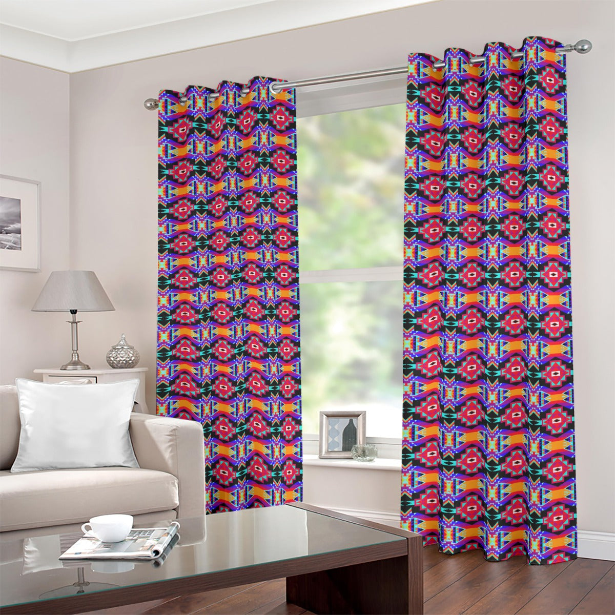 Fancy Bustle Blackout Grommet Curtains | 265(gsm)