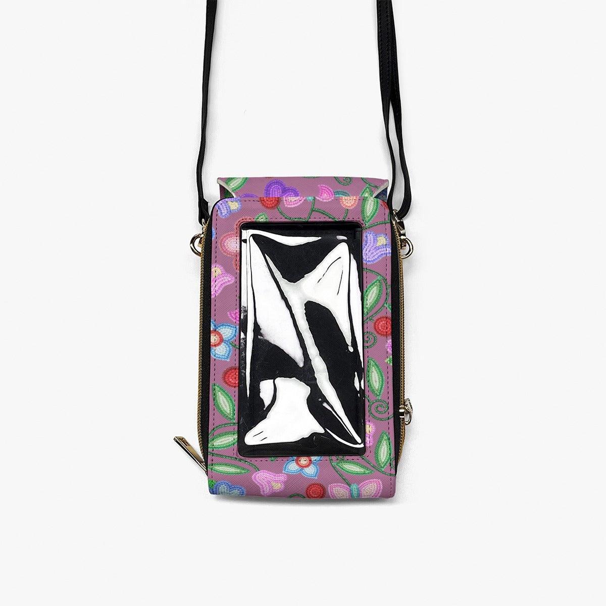 Petal Harmony Dusty Rose Mobile Phone Chest Bag