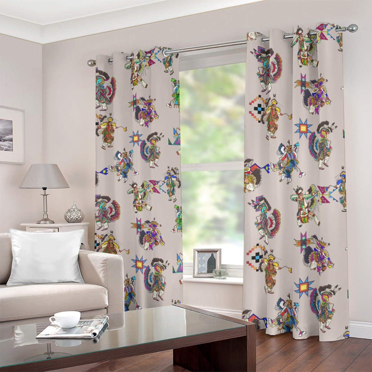 Men's Fancy Dancers Muslin Blackout Grommet Curtains | 265(gsm)