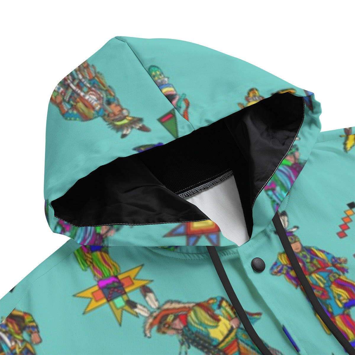 Men's Grass Dancers Eggshell Blue Men's Varsity Jacket