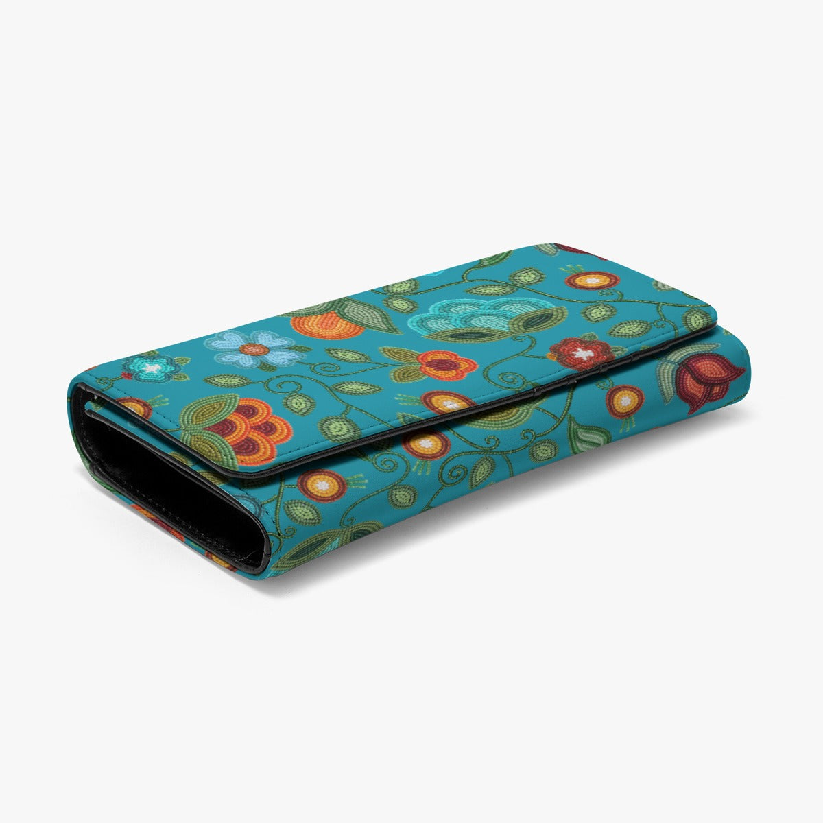 Prairie Fire Petals Ocean Foldable Wallet