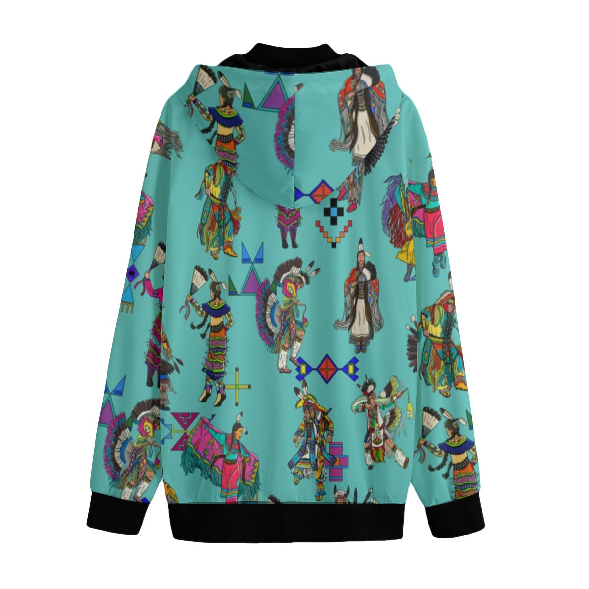 Grand Entry Dancers Eggshell Blue Men's Varsity Jacket