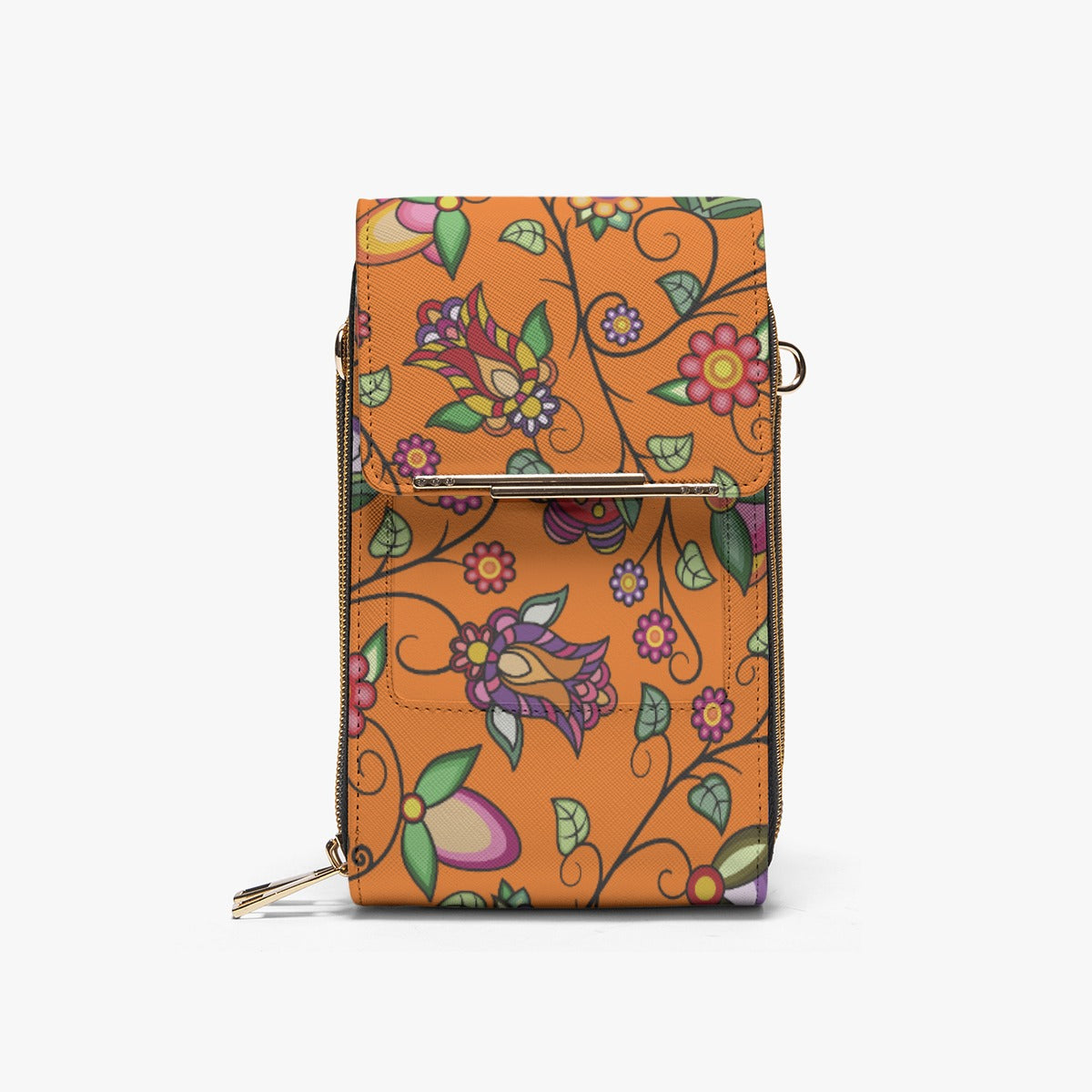 Heartbeat Petals ECM Orange Mobile Phone Chest Bag