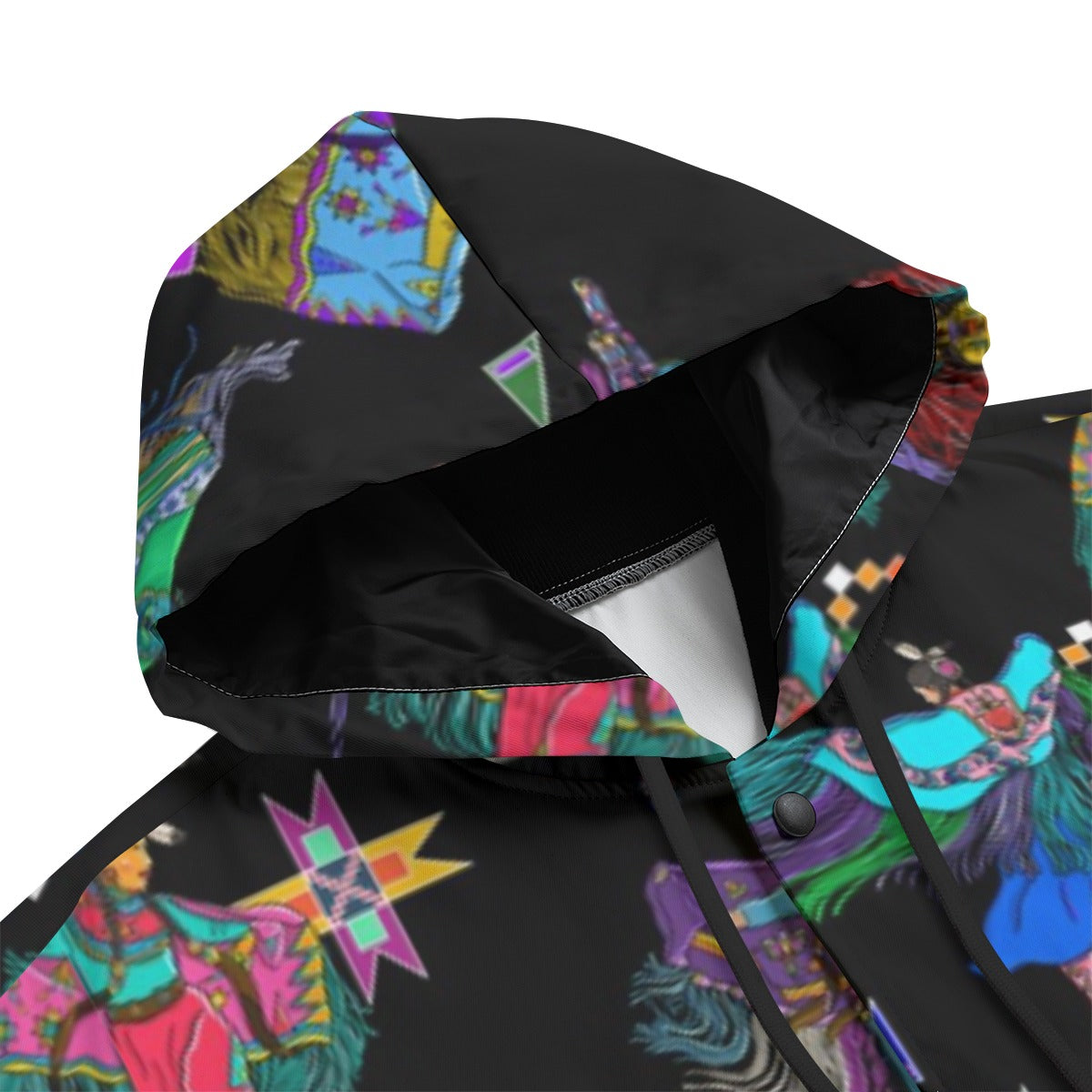 Women's Fancy Dancers Black Men's Varsity Jacket