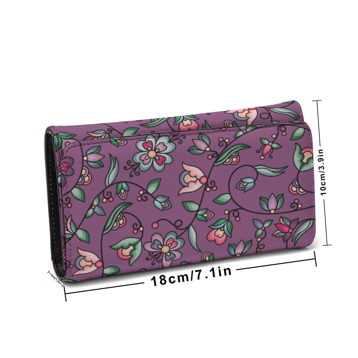 Amber Evening Garland Purple Foldable Wallet