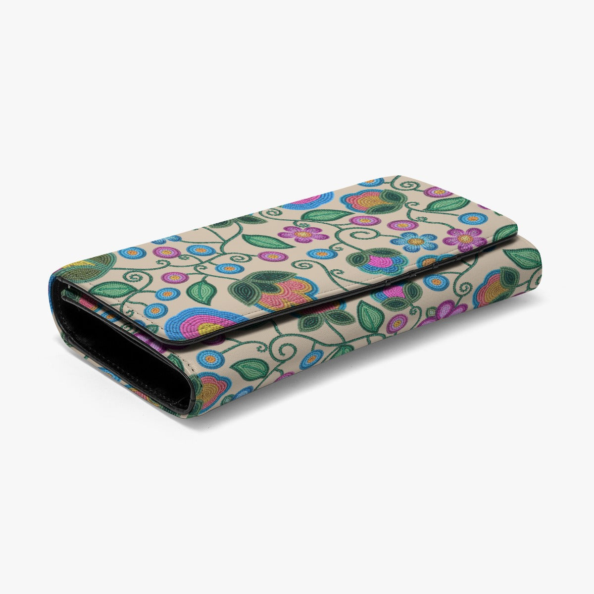 Turquoise Sunbeam Cream Foldable Wallet