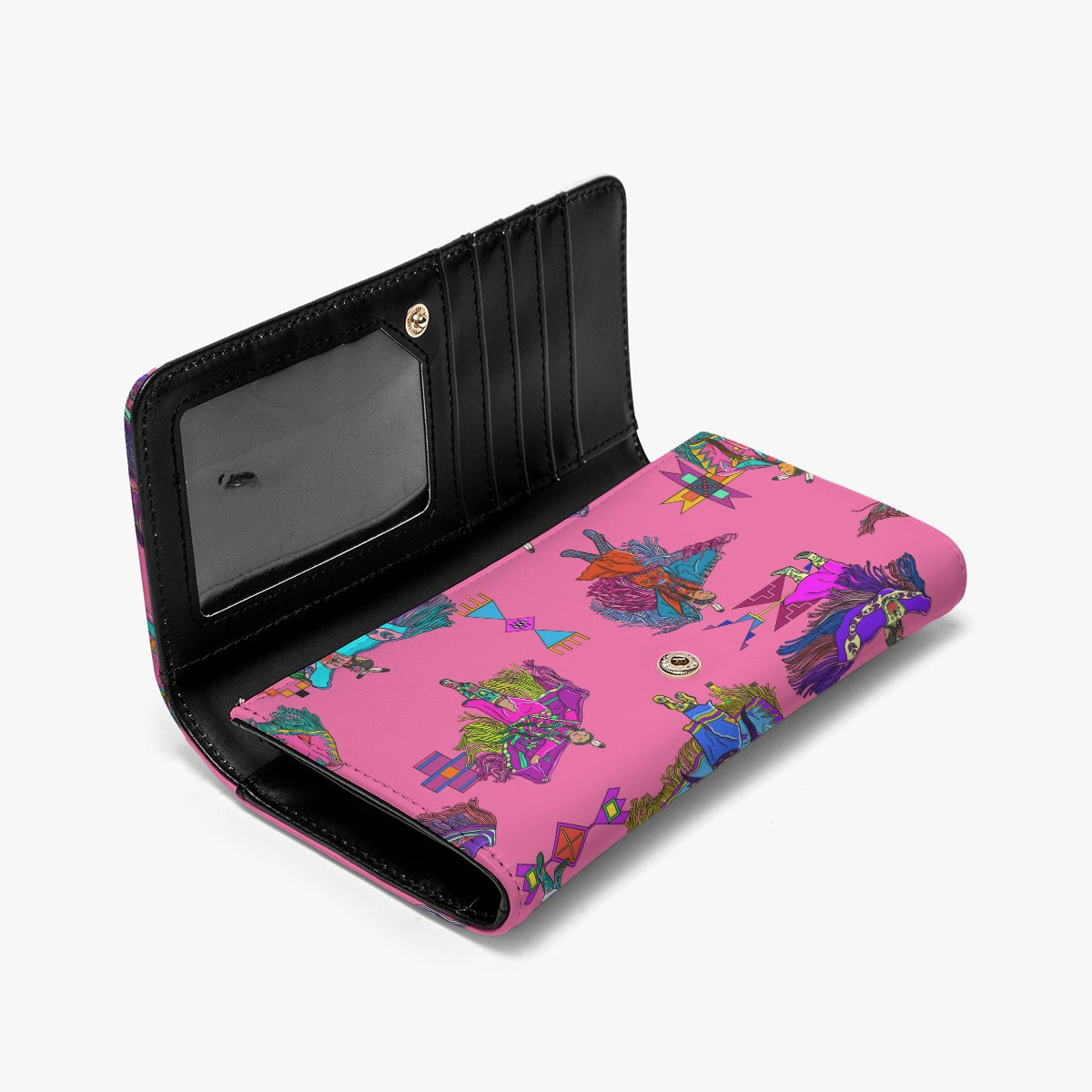 Women's Fancy Dancers Pink Foldable Wallet