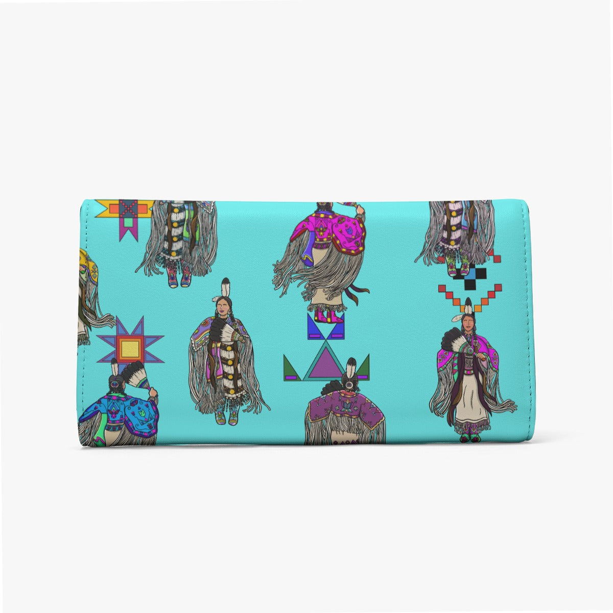 Women's Tradish Dancers Turquoise Foldable Wallet