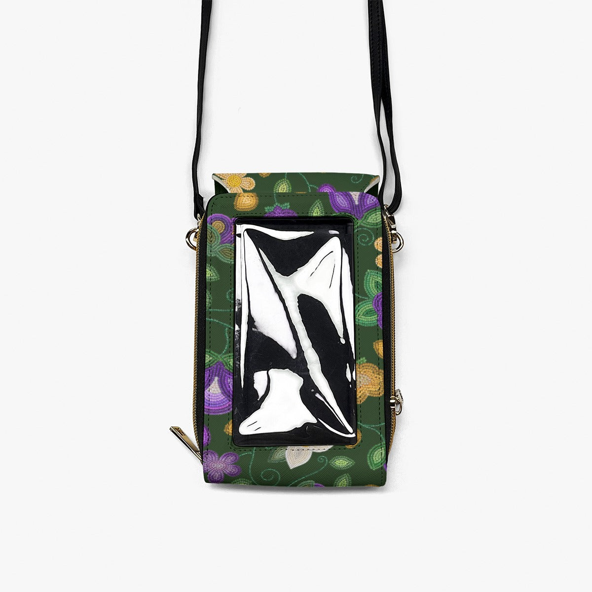 Midnight Moss Bloom Forest Mobile Phone Chest Bag