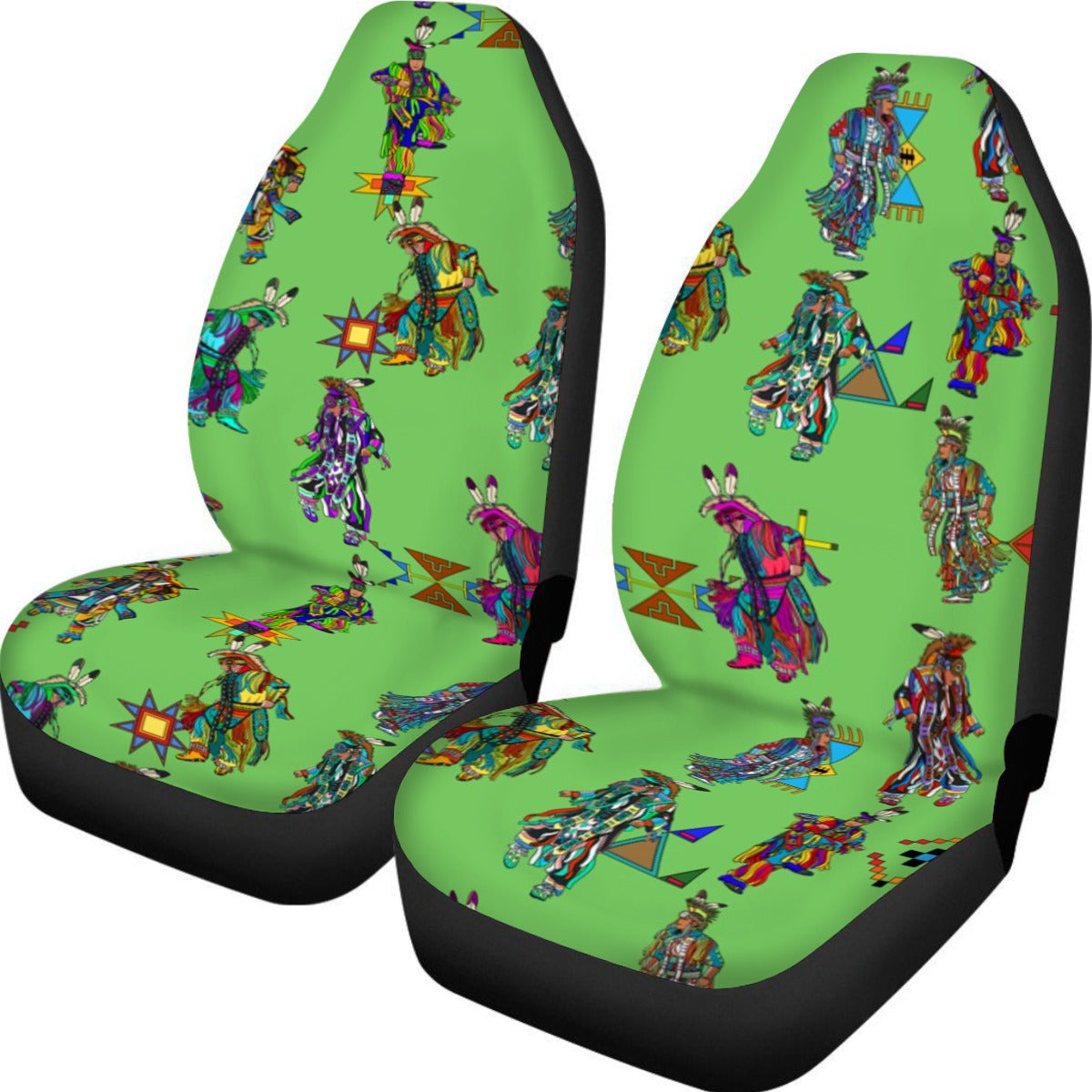 Men's Grass Dancers Grass Universal Car Seat Cover With Thickened Back