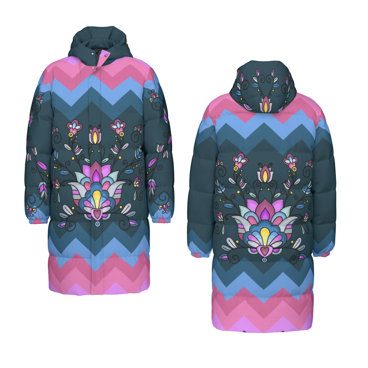 Autumn Bundle Blessing Unisex Long Down Jacket