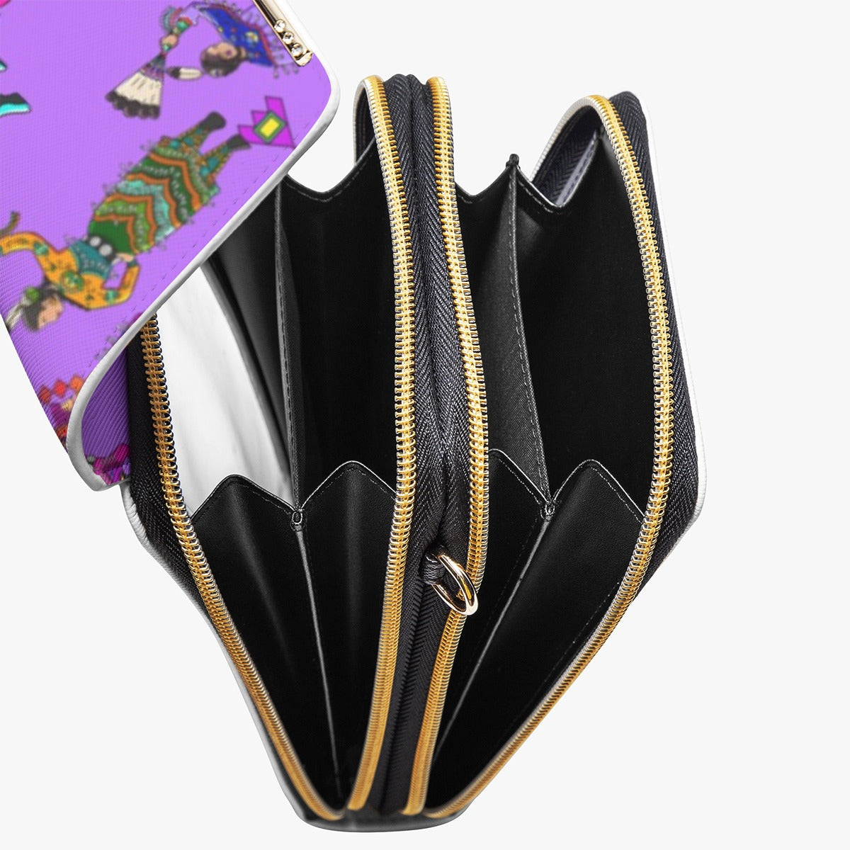 Women's Jingle Dancers Purple Mobile Phone Chest Bag