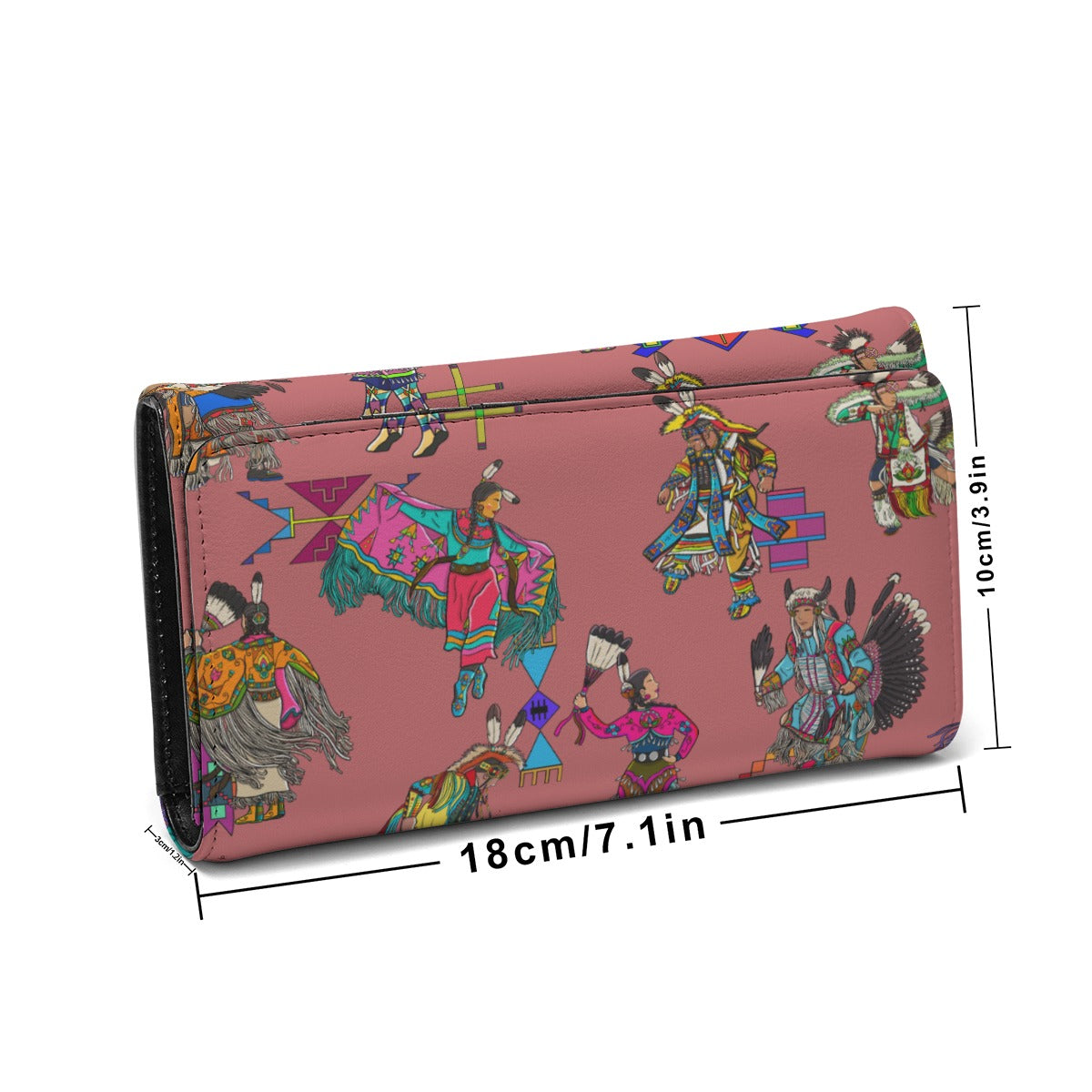 Grand Entry Dancers Terra Cotta Foldable Wallet