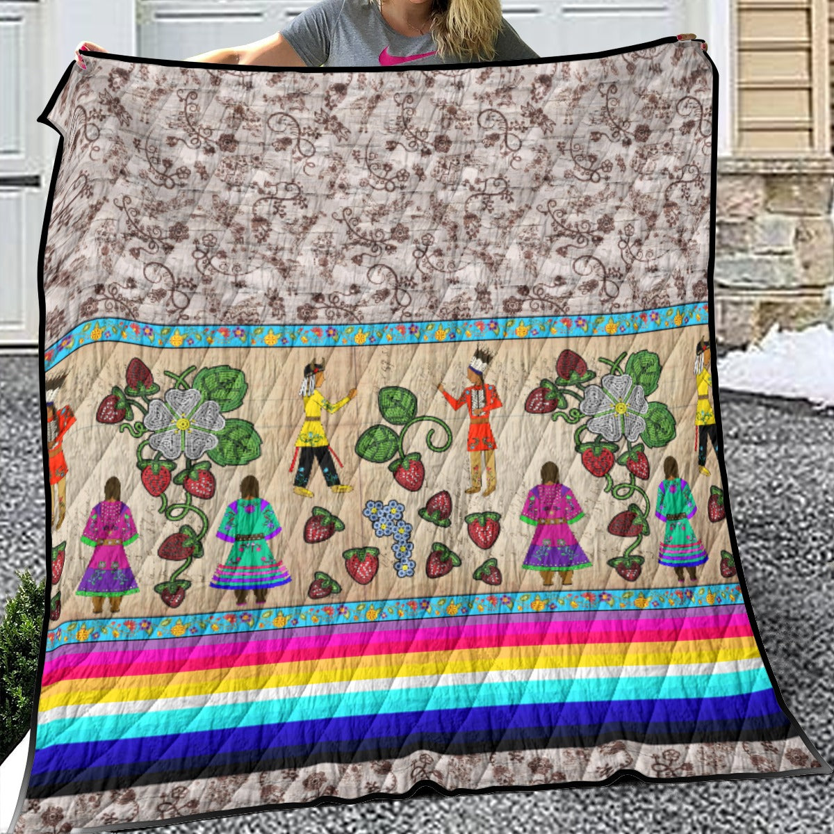 Love Stories Lightweight & Breathable Quilt With Edge-wrapping Strips