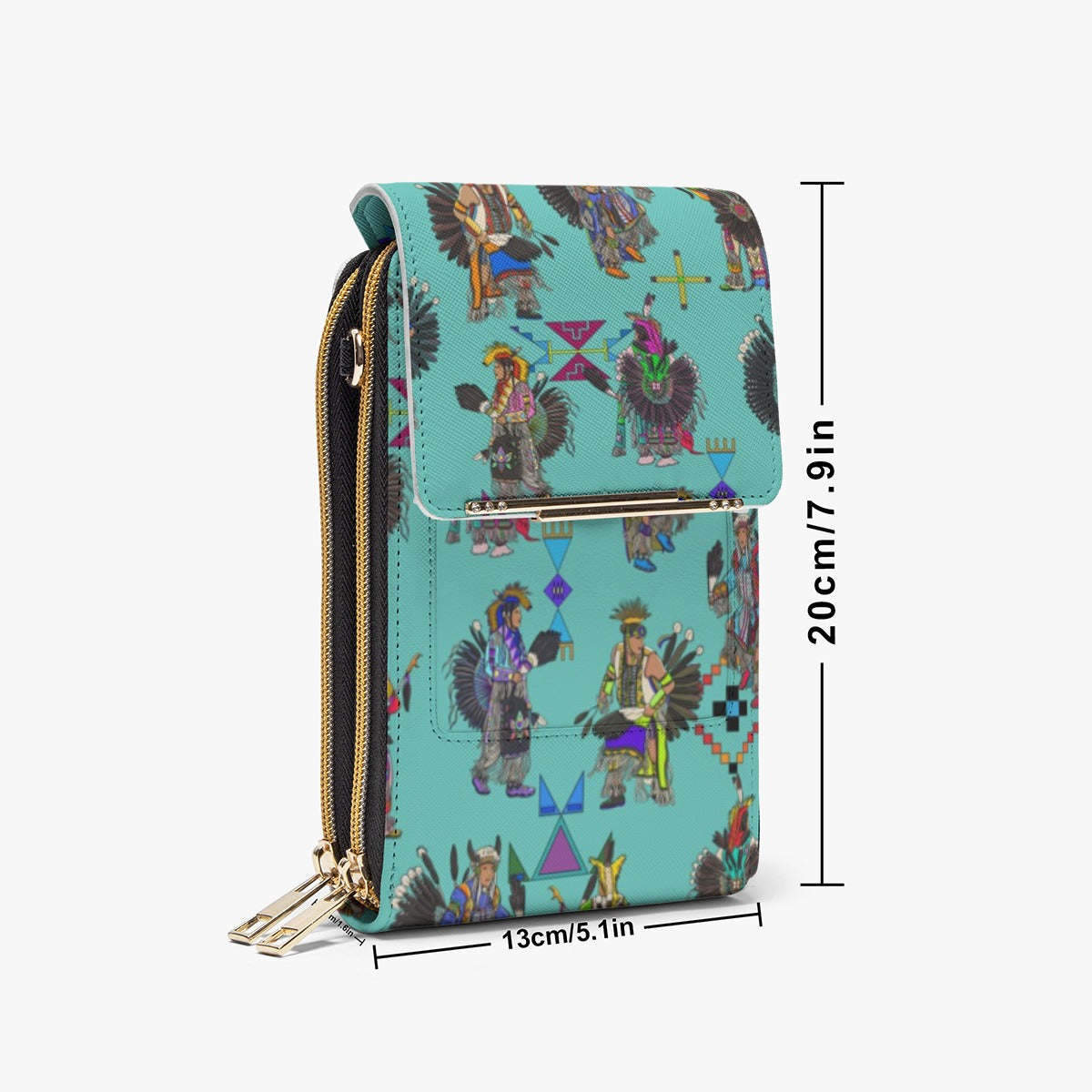Men's Tradish Dancers Eggshell Blue Mobile Phone Chest Bag