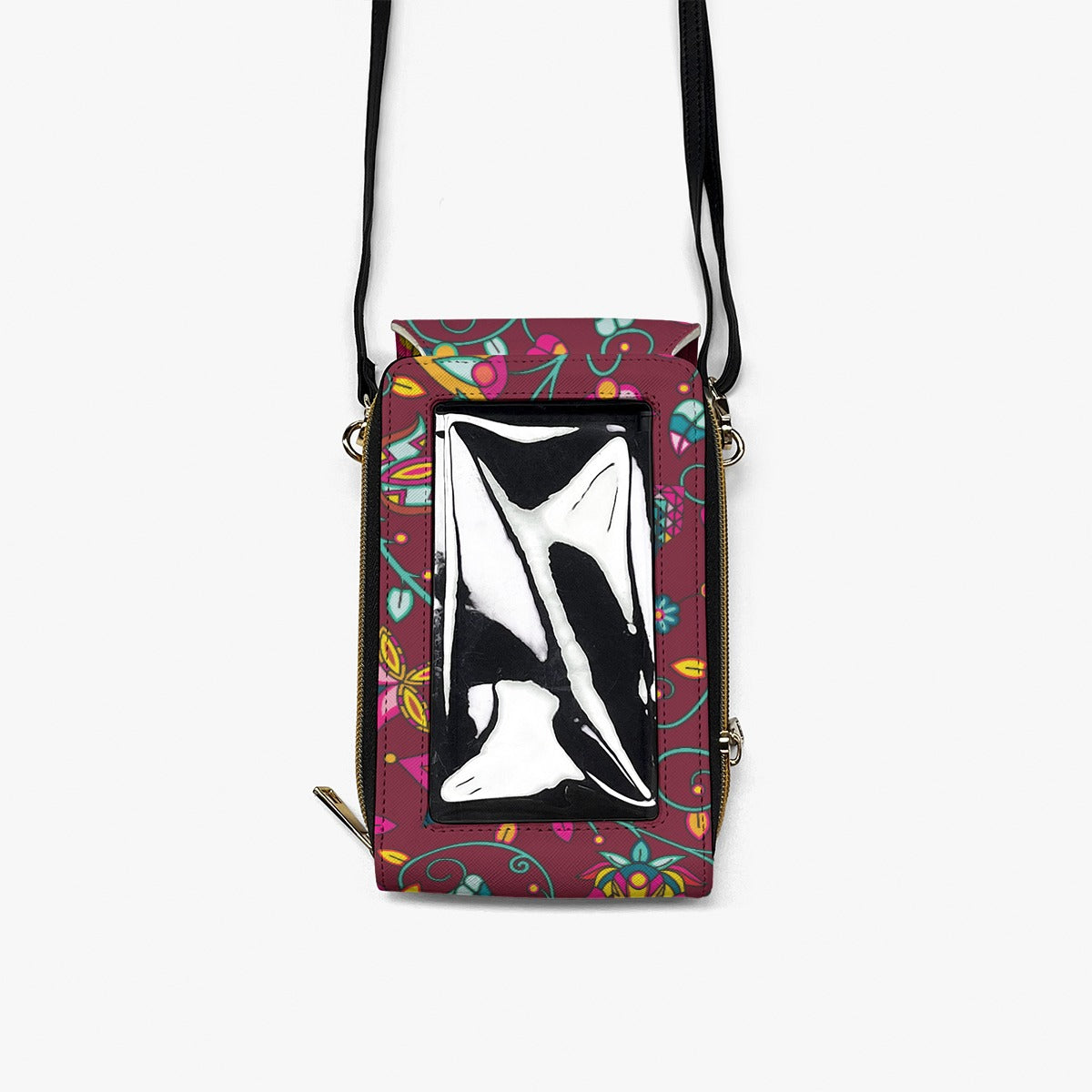 Thorny Path Cranberry Mobile Phone Chest Bag