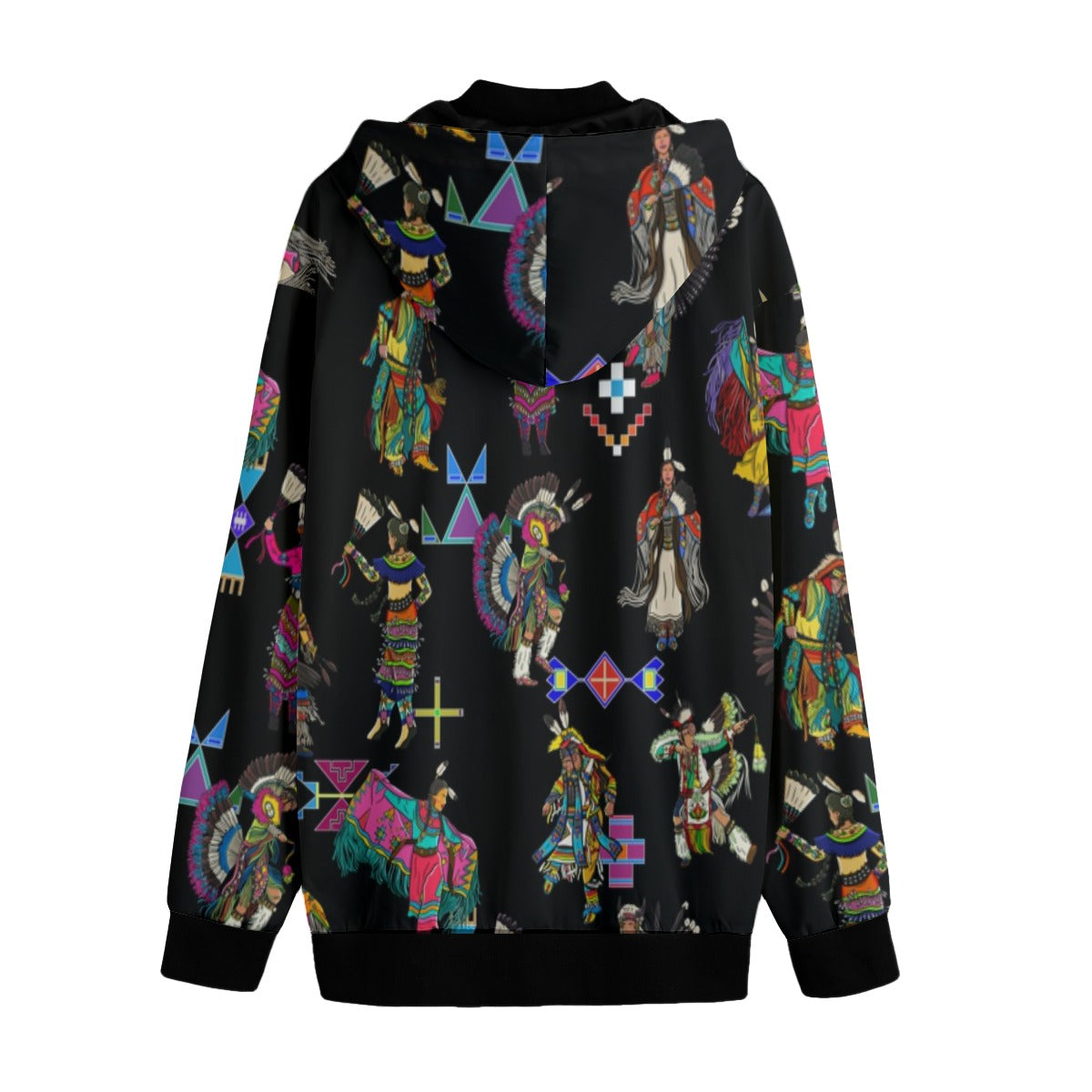 Grand Entry Dancers Black Men's Varsity Jacket