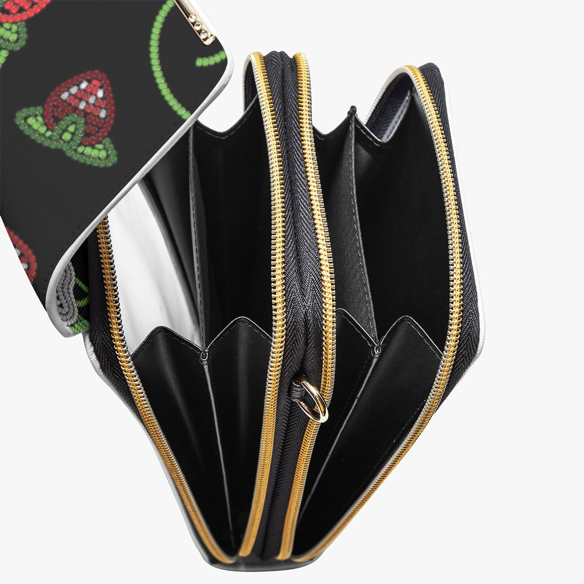 Strawberry Dreams Black Mobile Phone Chest Bag