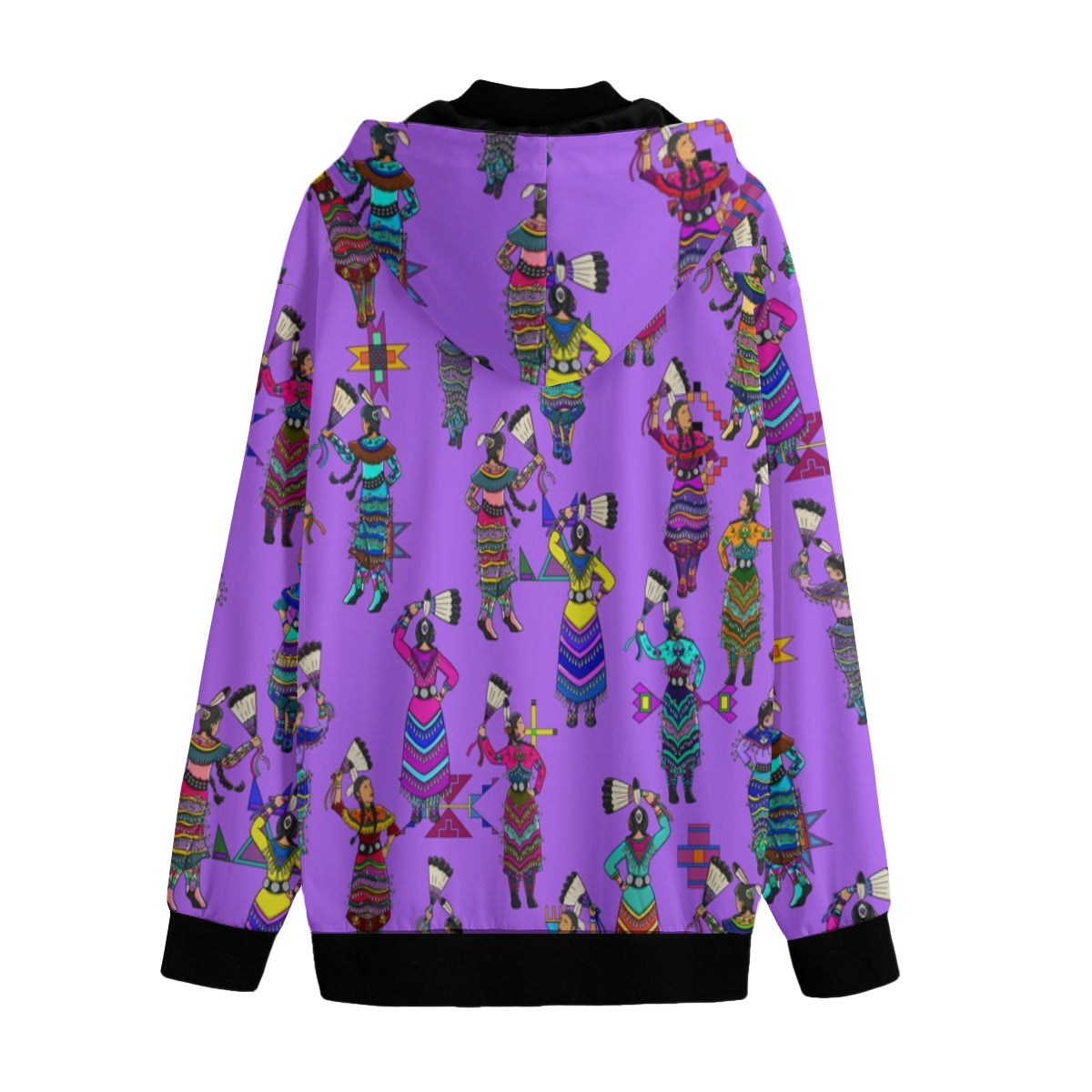 Women's Jingle Dancers Purple Men's Varsity Jacket