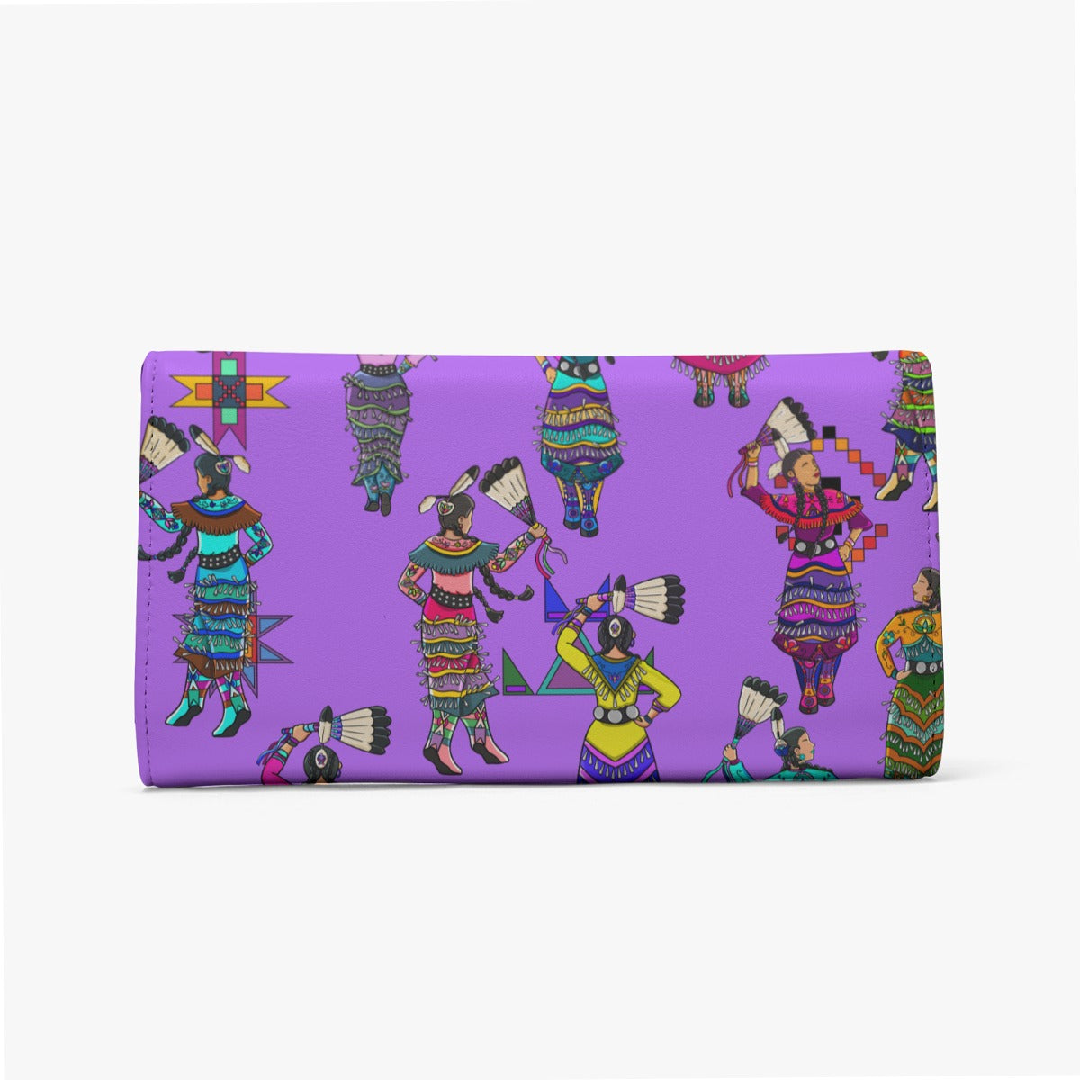 Women's Jingle Dancers Purple Foldable Wallet