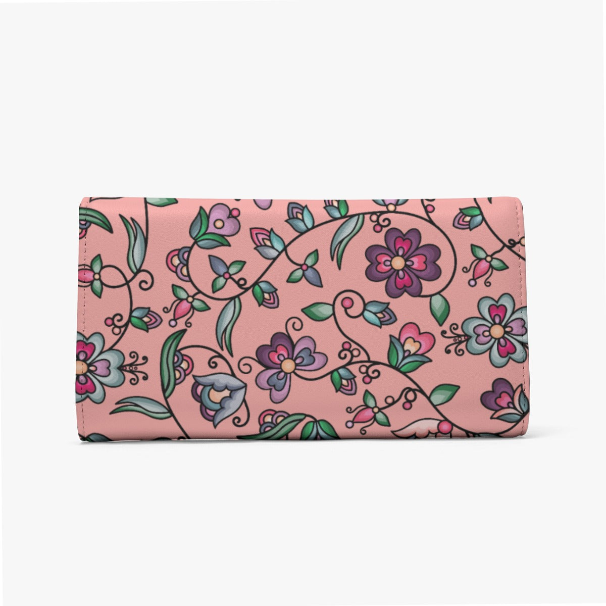 Amber Evening Garland Peach Foldable Wallet