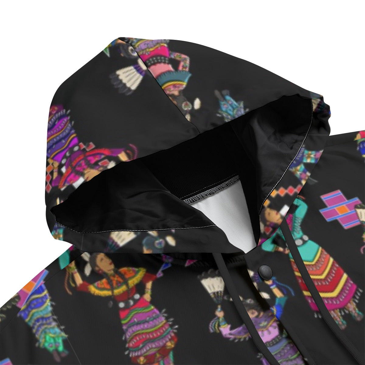 Women's Jingle Dancers Black Men's Varsity Jacket
